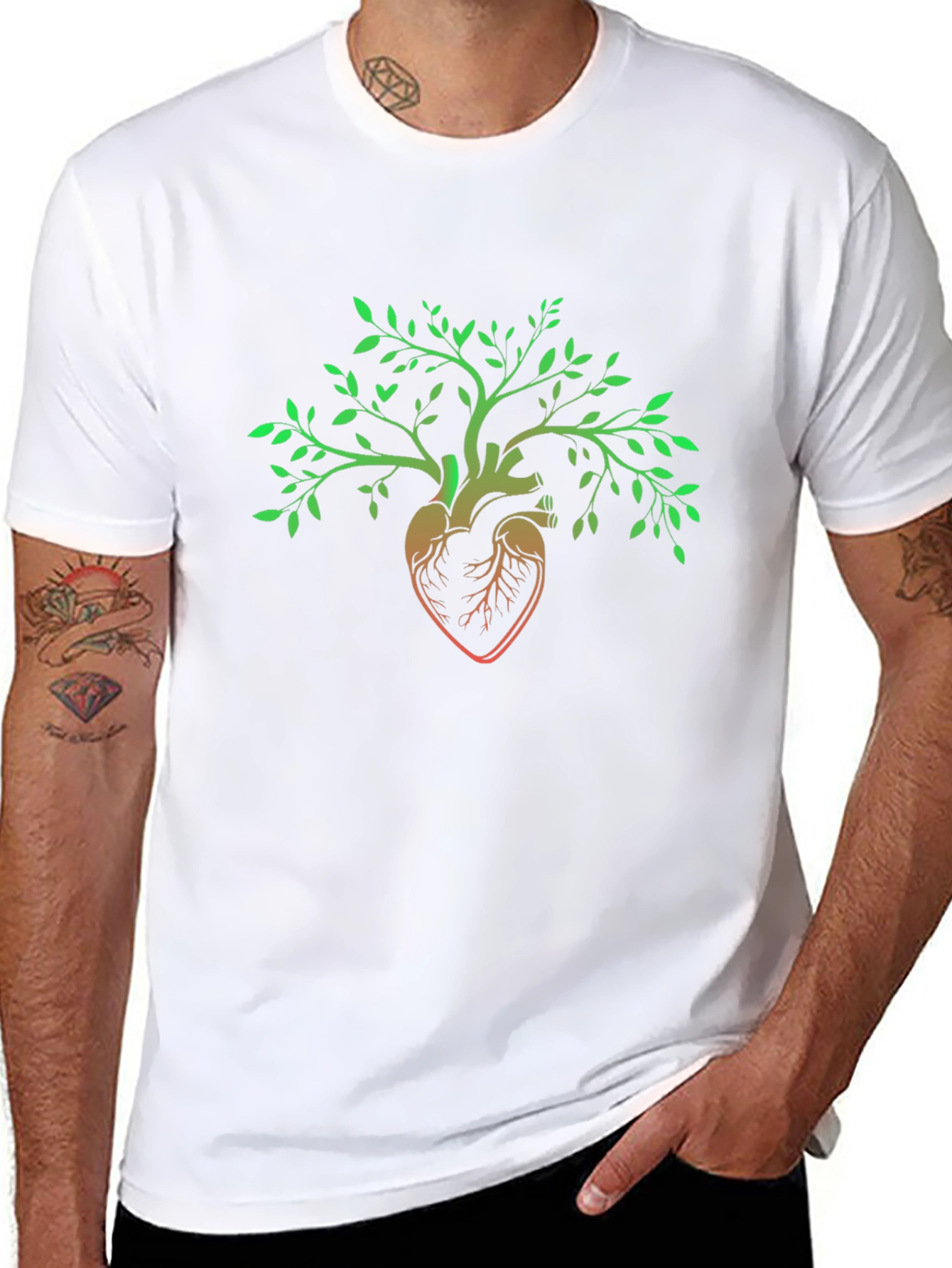 Heart Tree Graphic T-Shirt