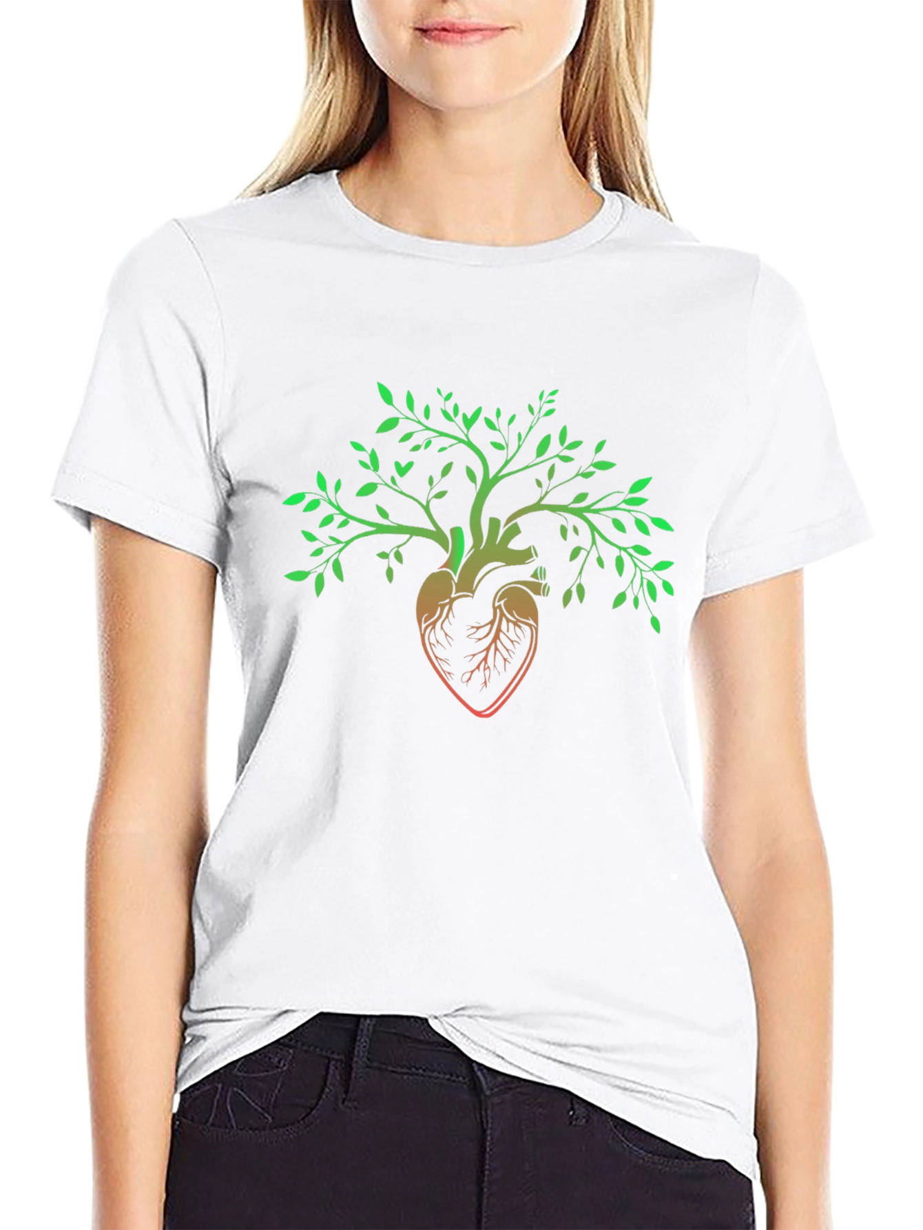 Heart Tree Graphic T-Shirt