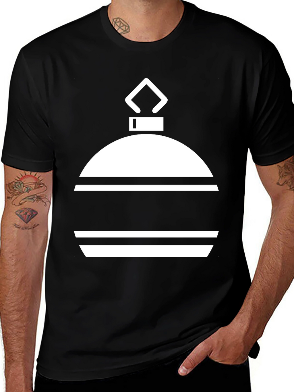 Christmas Ornament Graphic Tee - Holiday Style