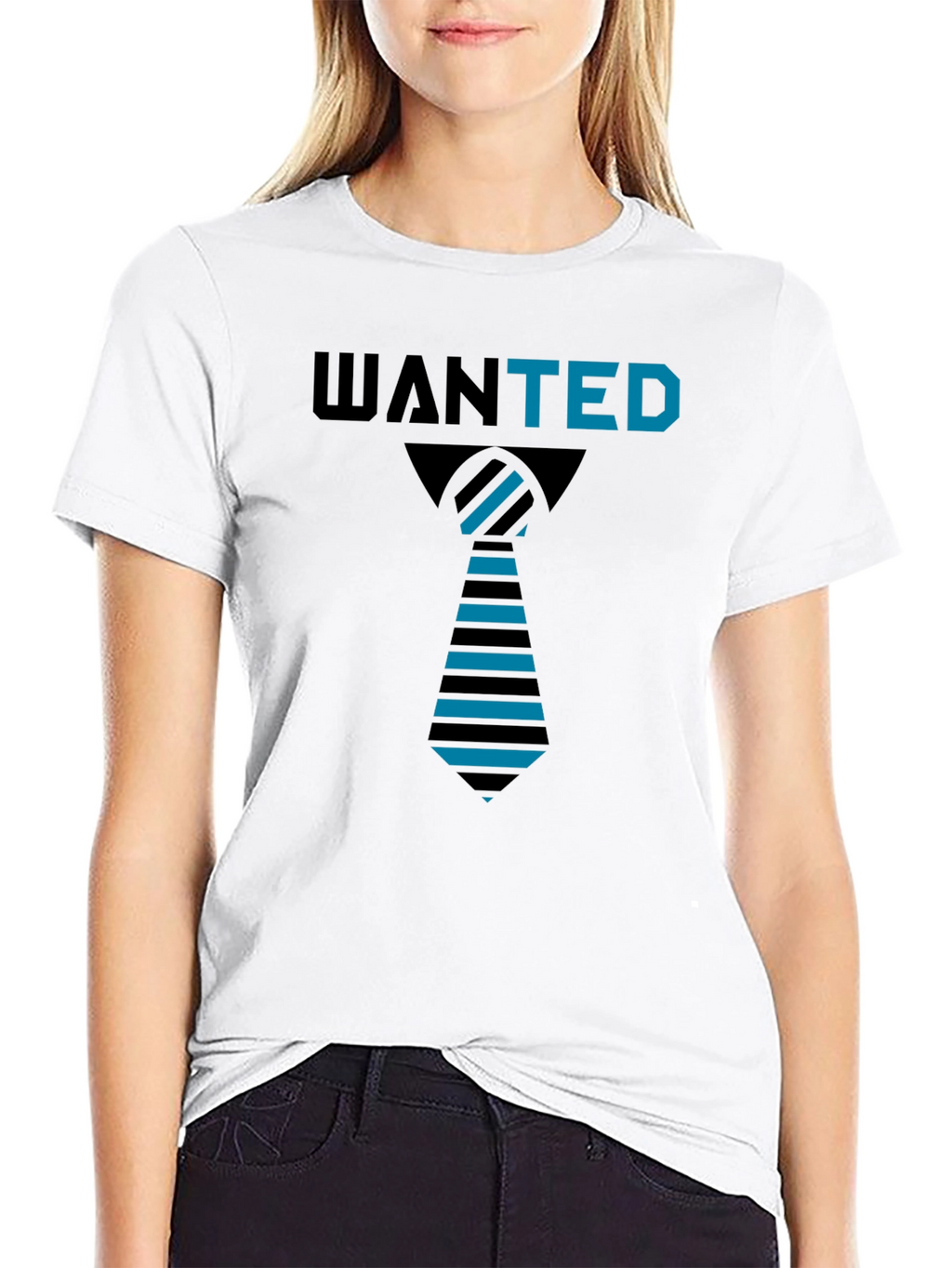 Wanted Tie T-Shirt - Unique Graphic Tee