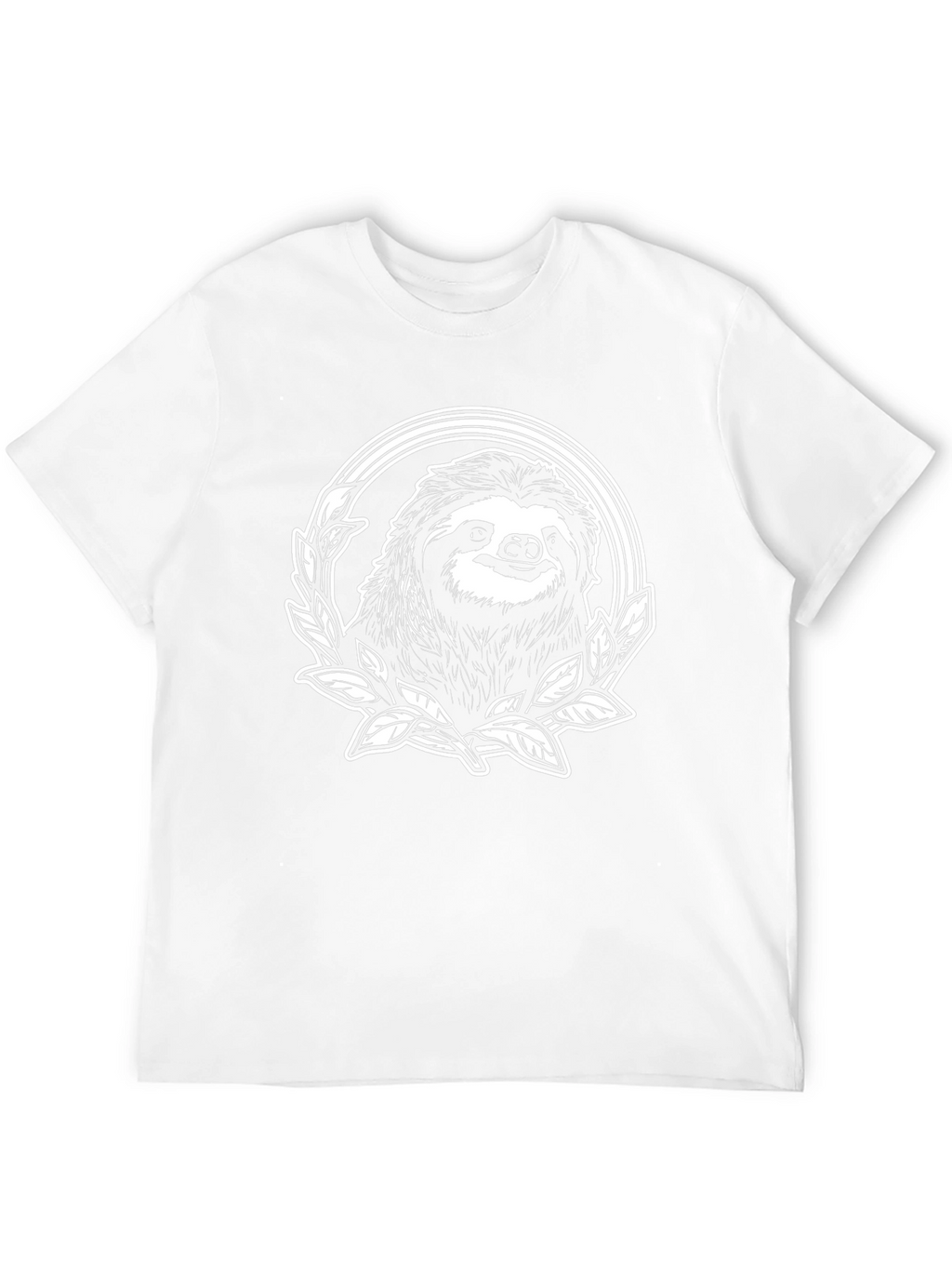 Sloth Graphic Tee - Black Cotton T-Shirt