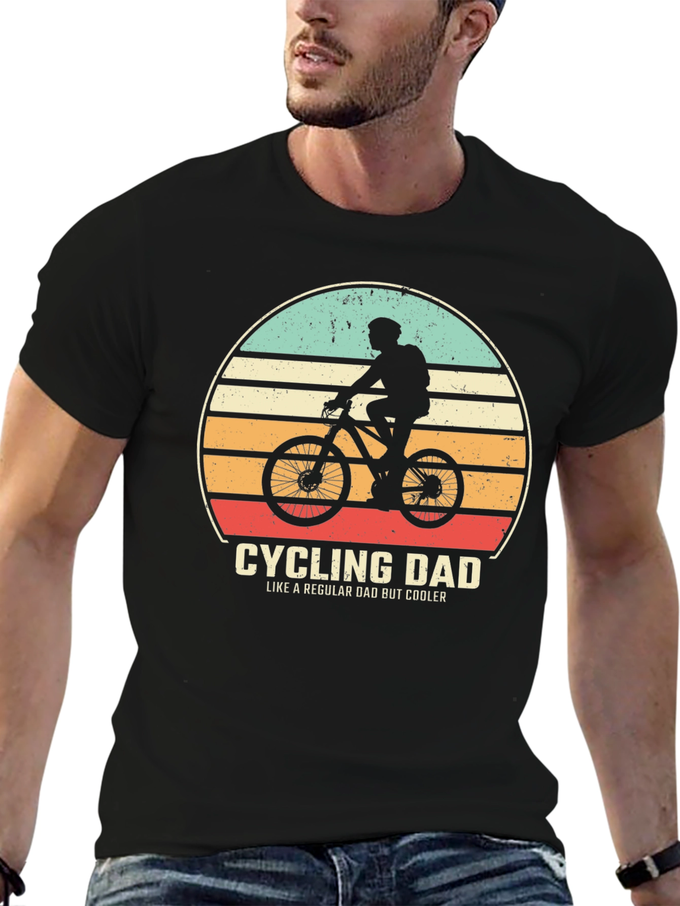 Cycling Dad Graphic Tee - Regular Dad But Cooler