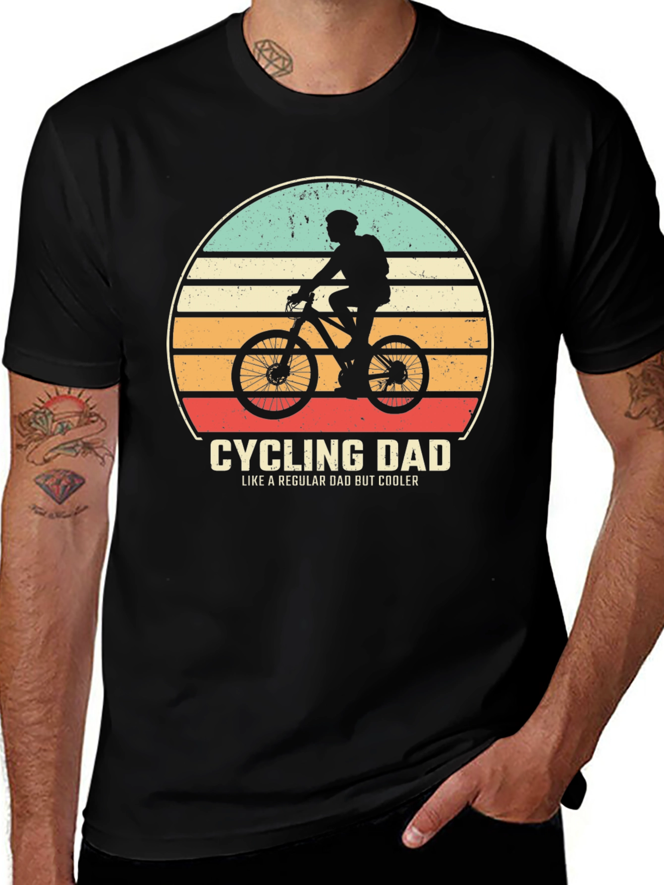 Cycling Dad Graphic Tee - Regular Dad But Cooler
