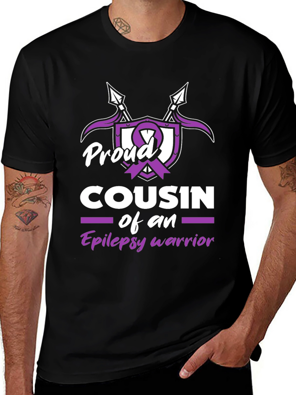 Proud Cousin of an Epilepsy Warrior Graphic Tee