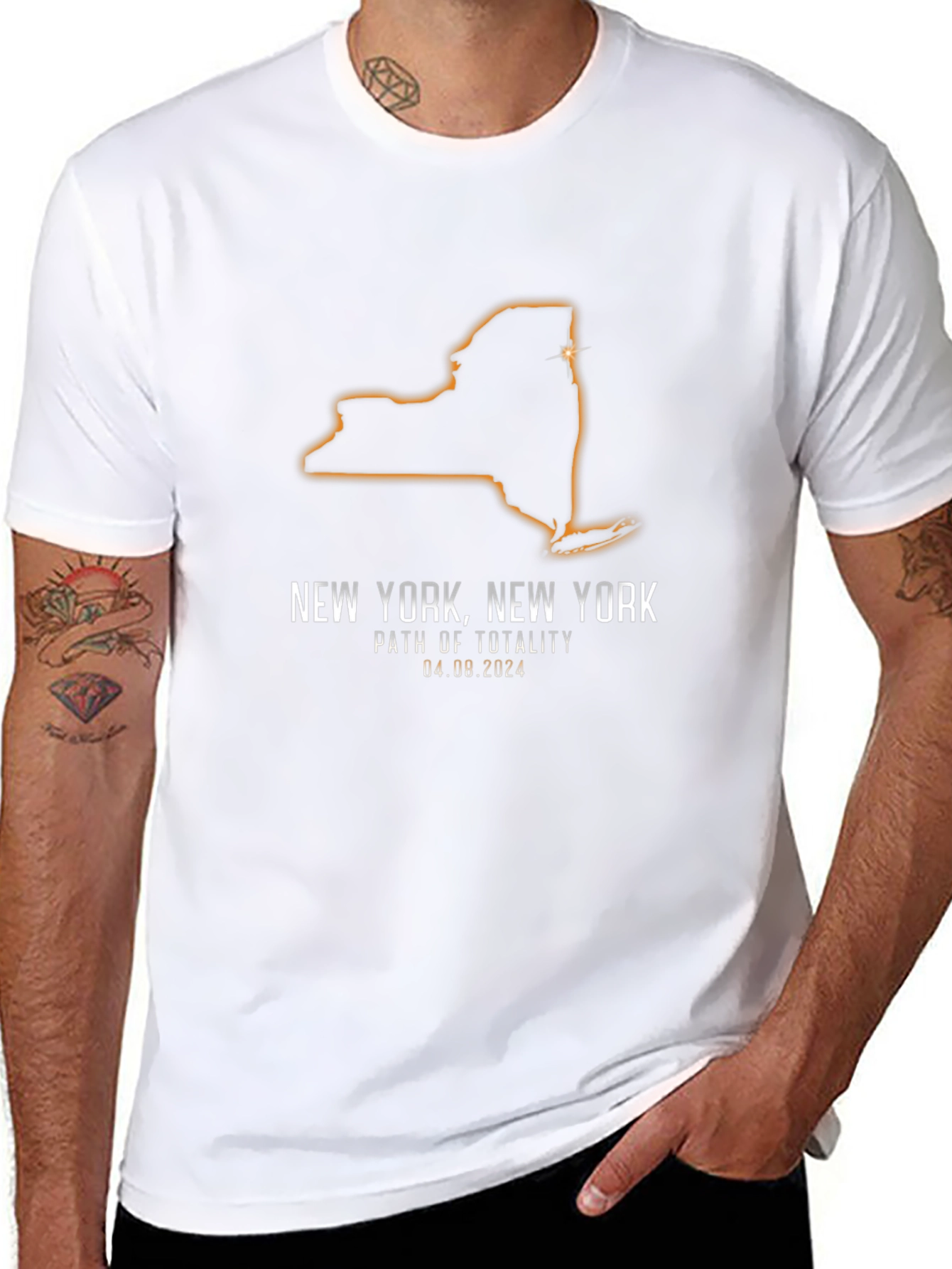 New York Total Solar Eclipse 2024 T-Shirt