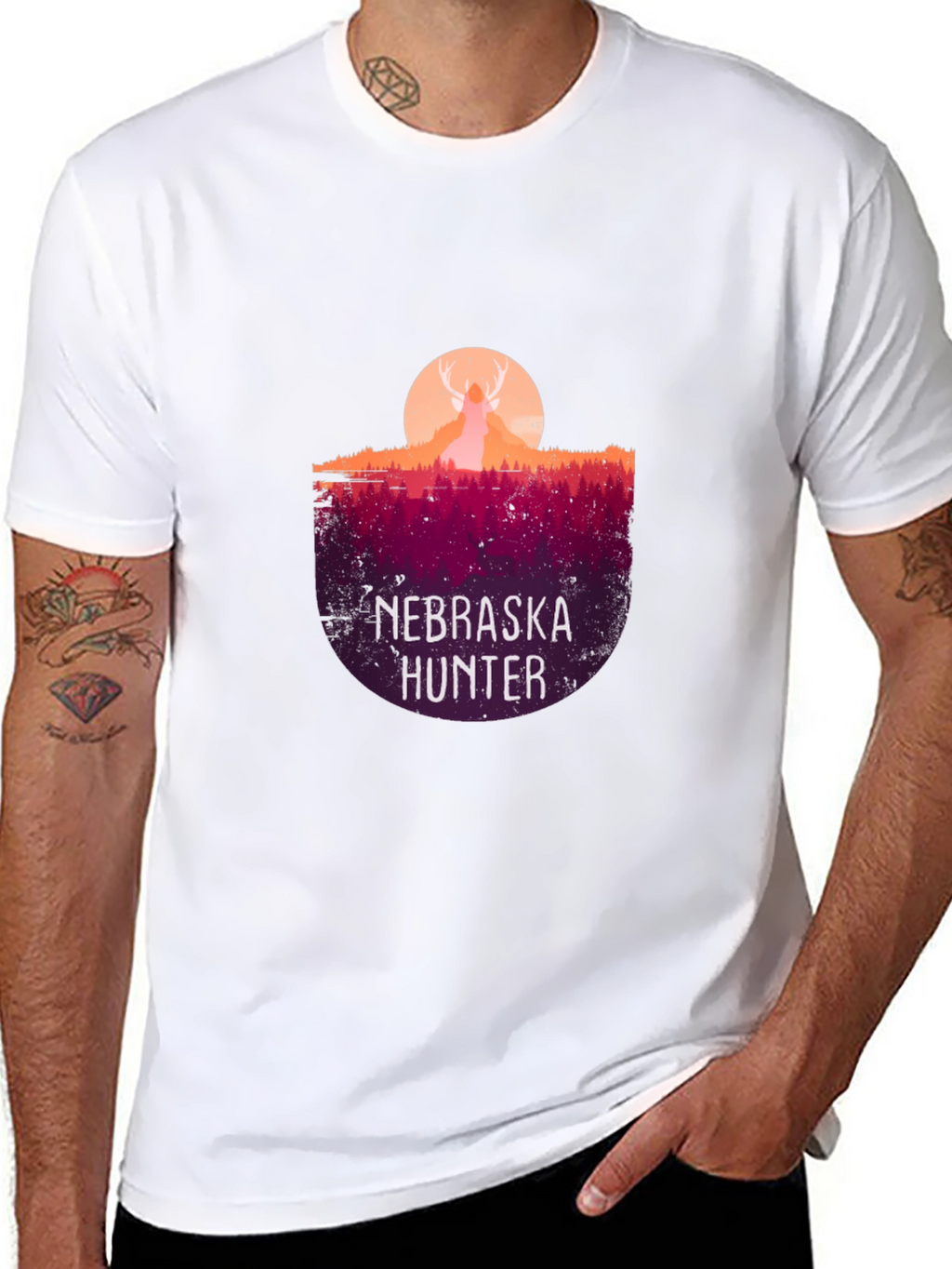 Nebraska Hunter Graphic T-Shirt