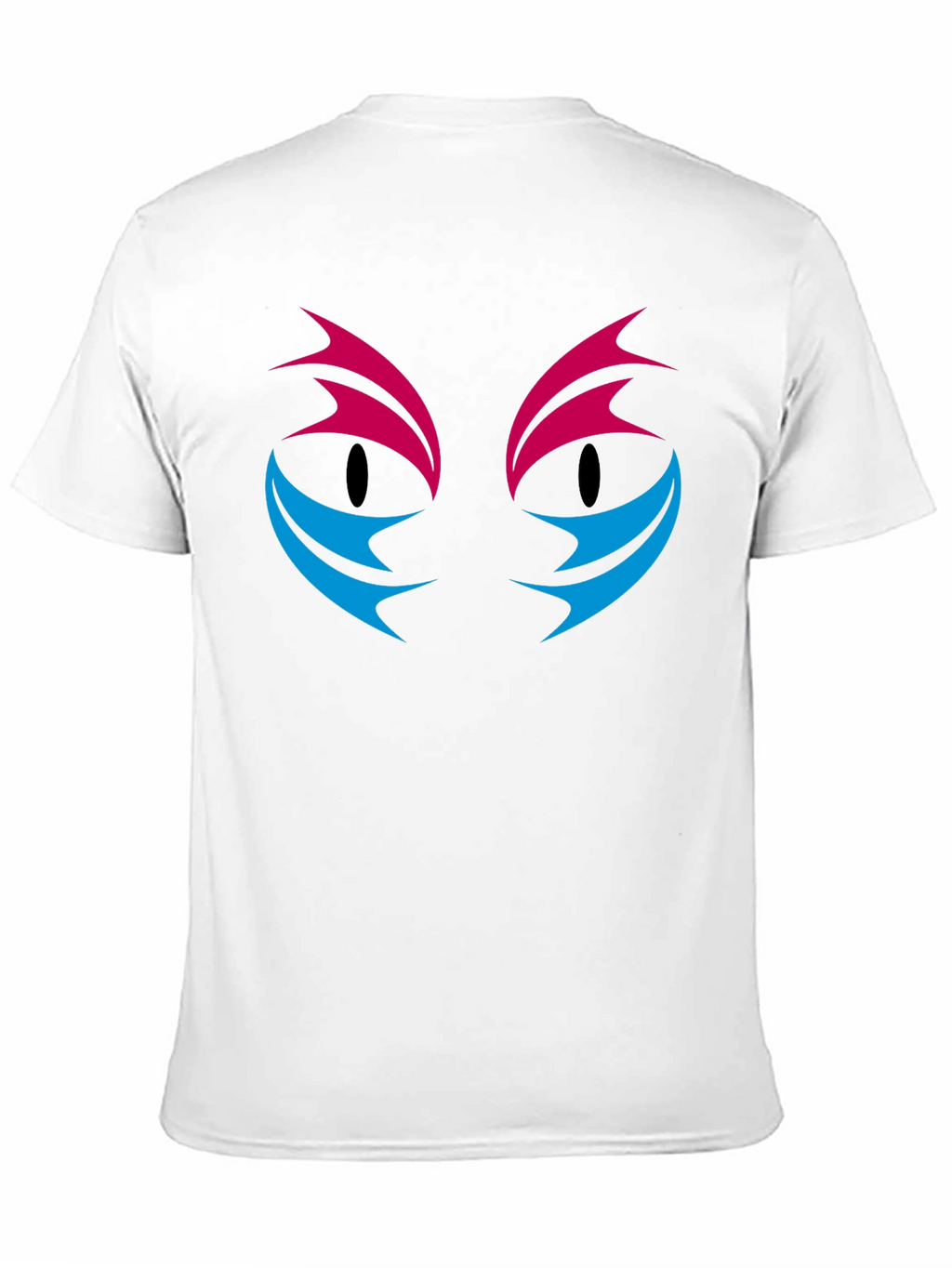 Abstract Cat Eyes Graphic Print T-Shirt