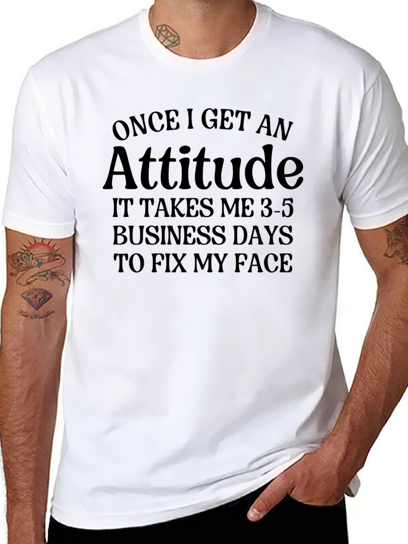 Attitude Slogan Tee