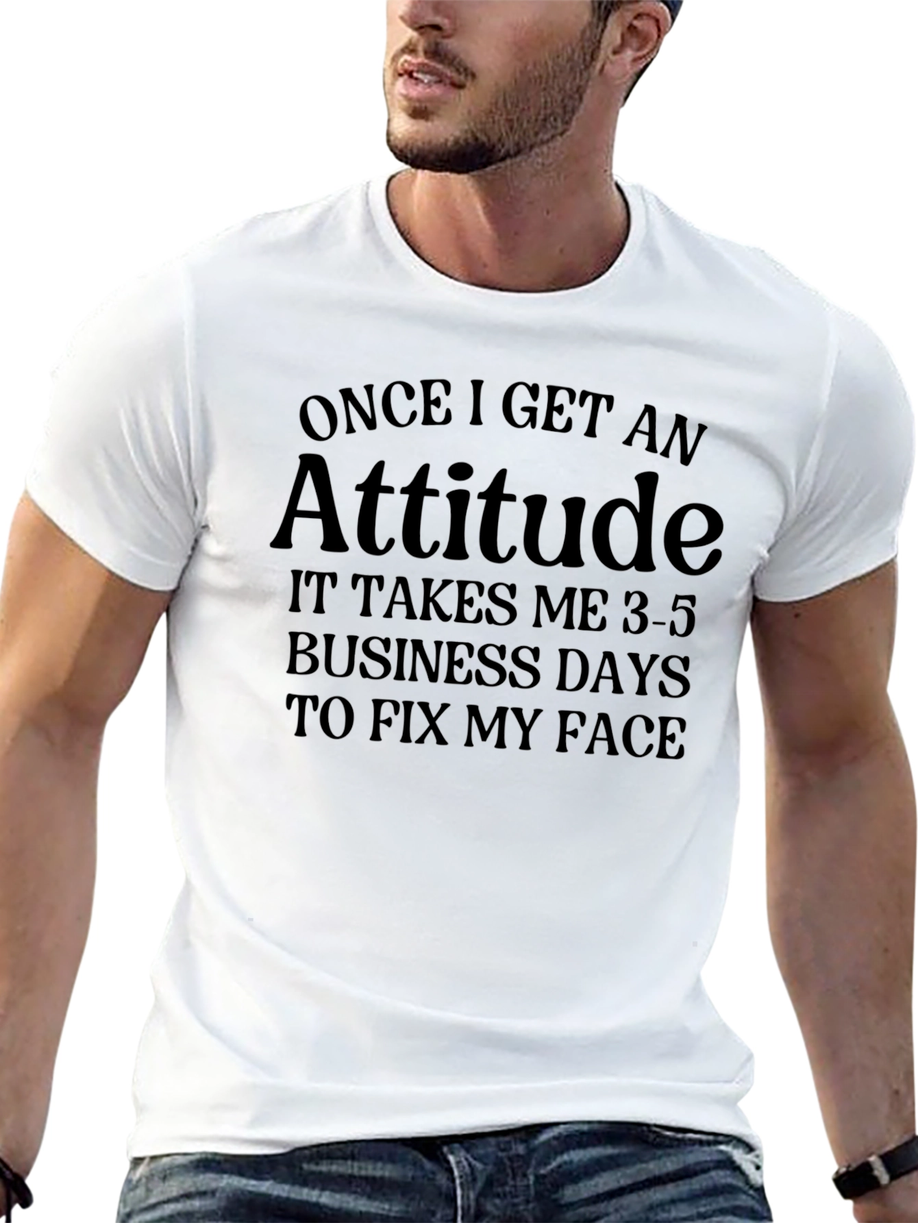 Attitude Slogan Tee