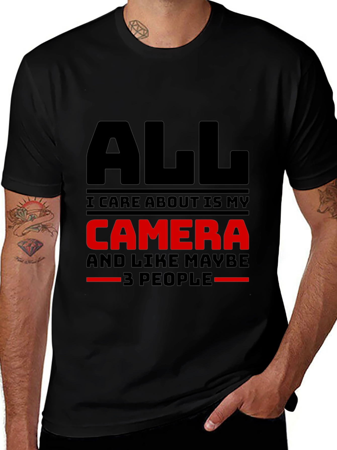 All I Care About is My Camera Graphic T-Shirt