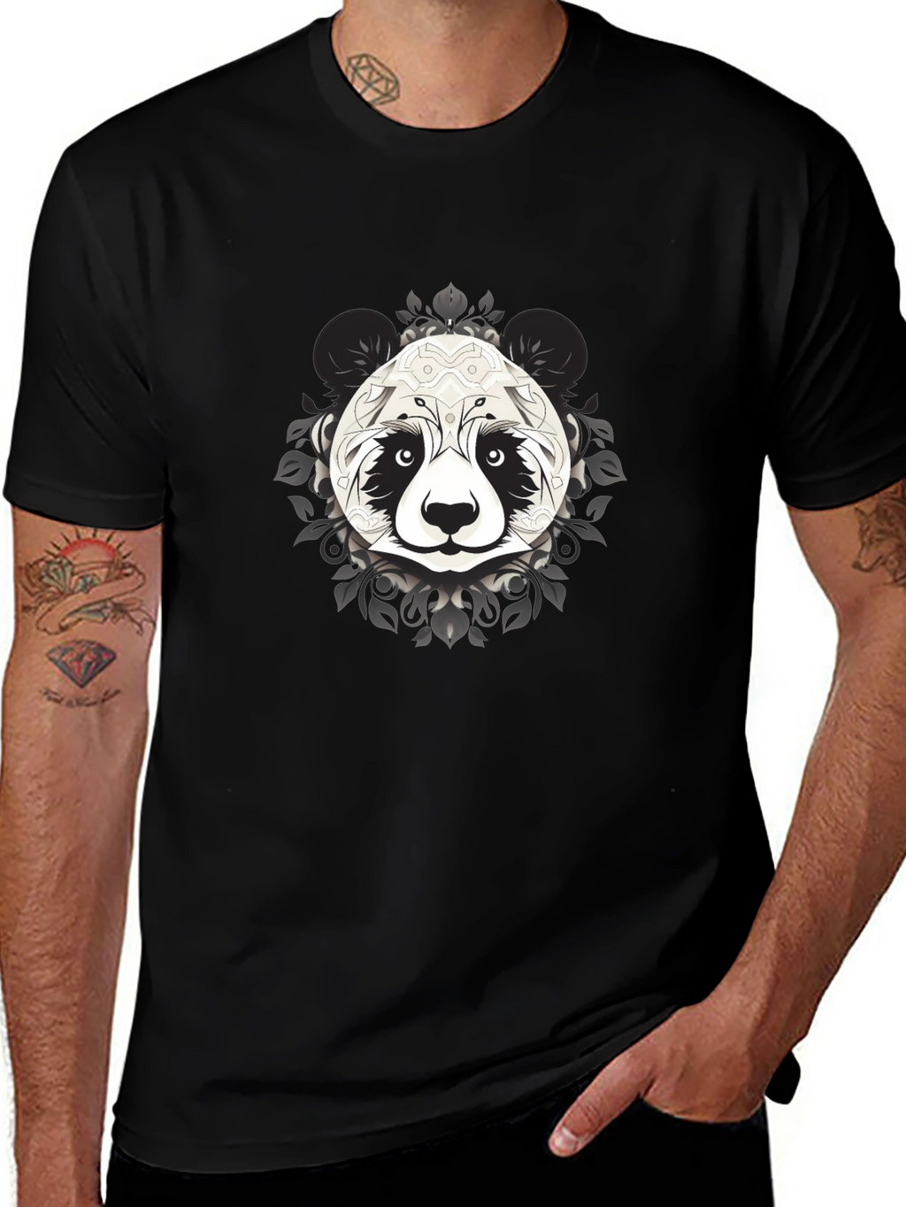 Black Panda Graphic Tee