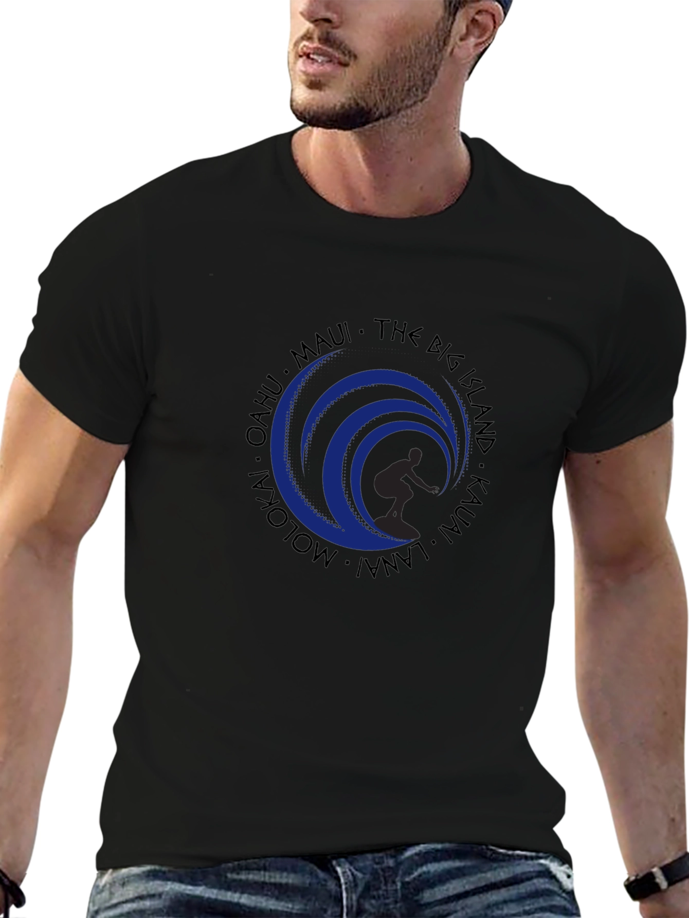 Island Wave Surfer Graphic Tee