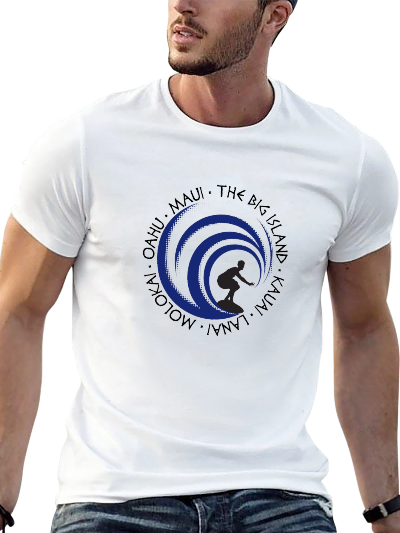 Island Wave Surfer Graphic Tee