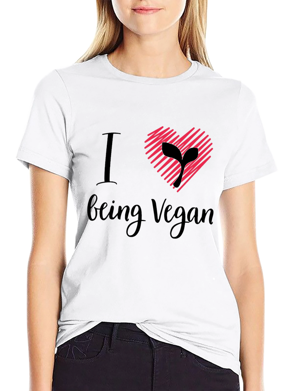 I Heart Being Vegan T-Shirt - Stylish Vegan Apparel
