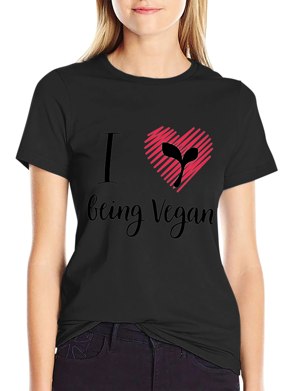 I Heart Being Vegan T-Shirt - Stylish Vegan Apparel