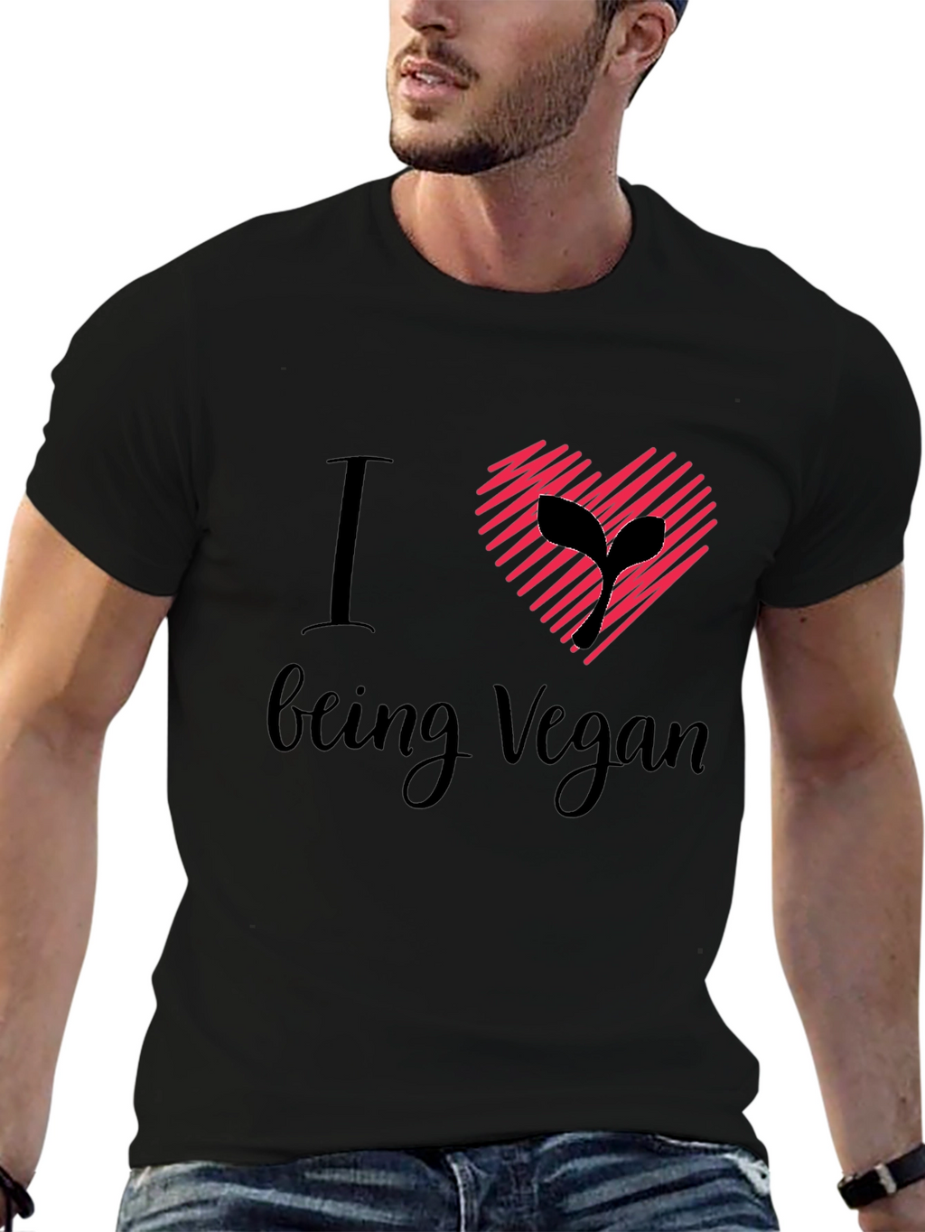 I Heart Being Vegan T-Shirt - Stylish Vegan Apparel