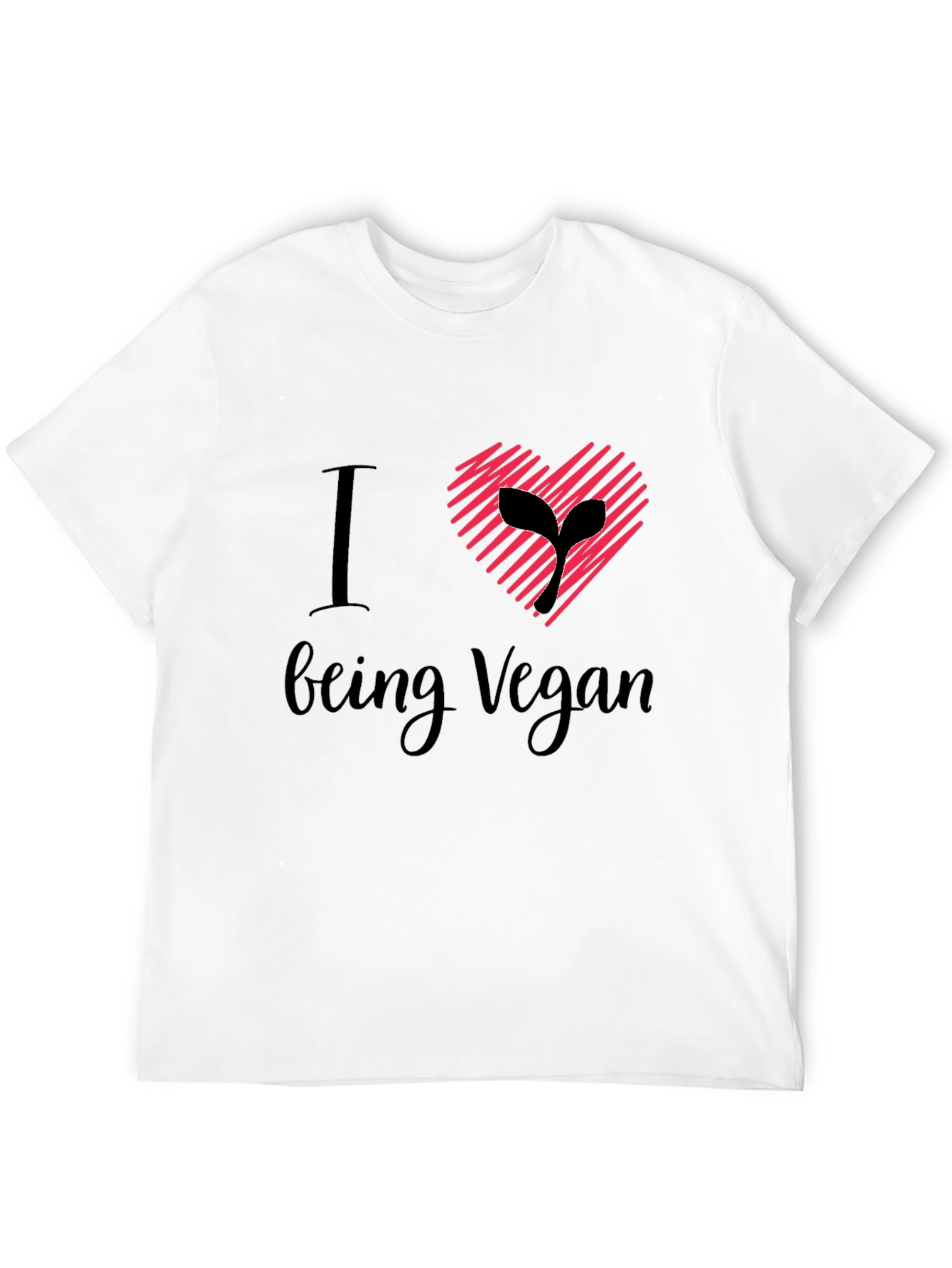 I Heart Being Vegan T-Shirt - Stylish Vegan Apparel