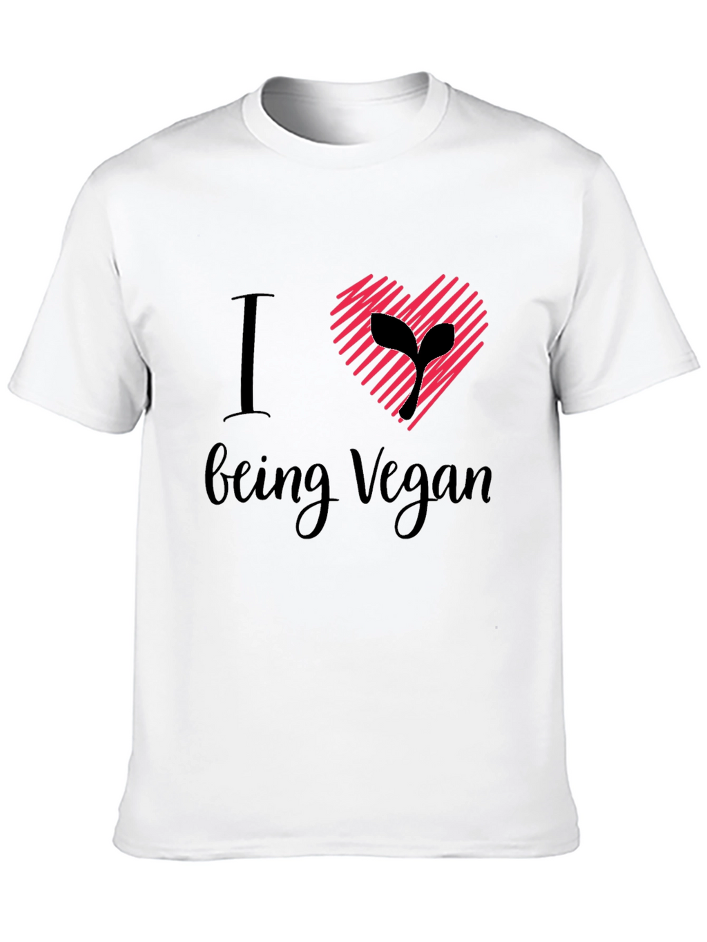 I Heart Being Vegan T-Shirt - Stylish Vegan Apparel