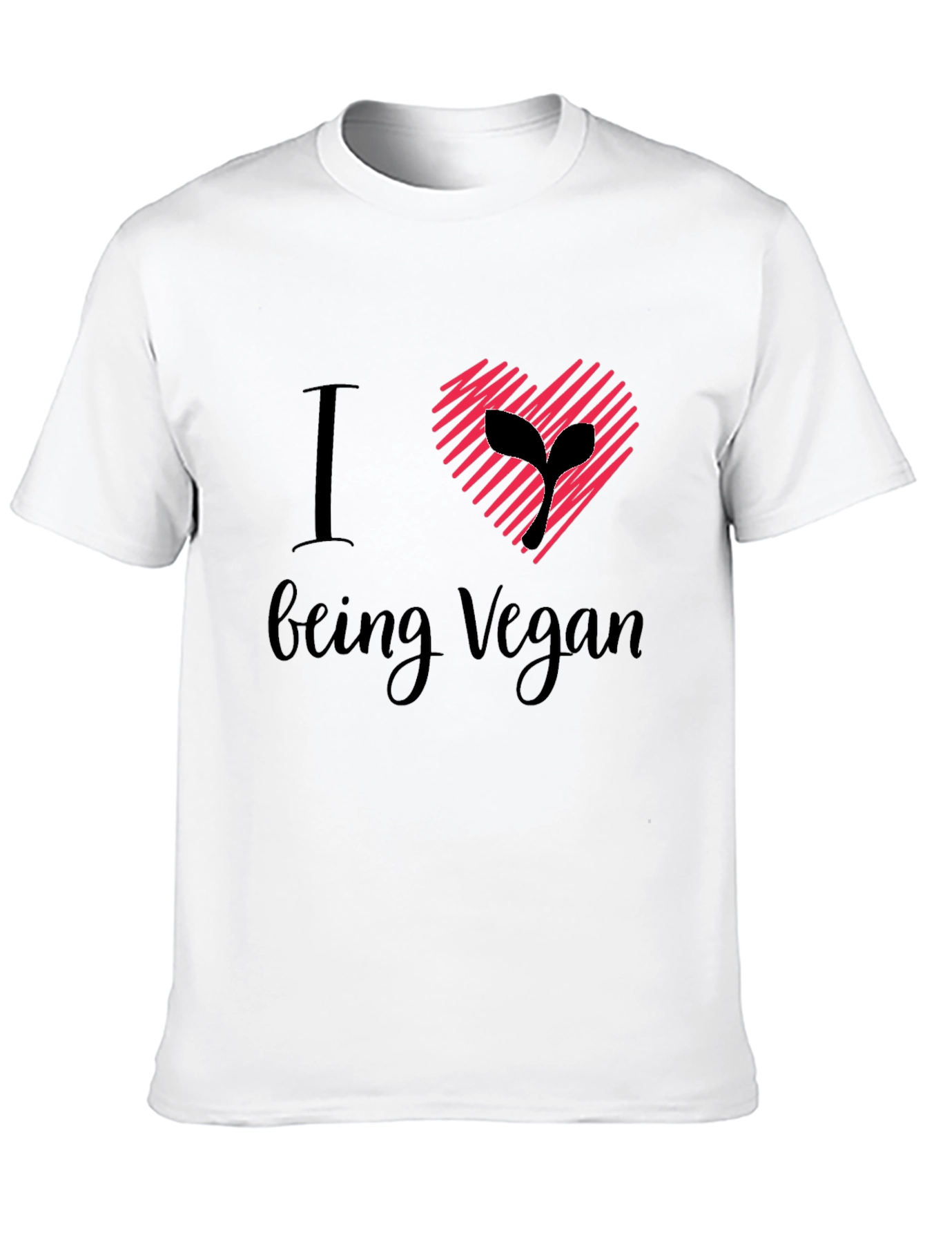 I Heart Being Vegan T-Shirt - Stylish Vegan Apparel