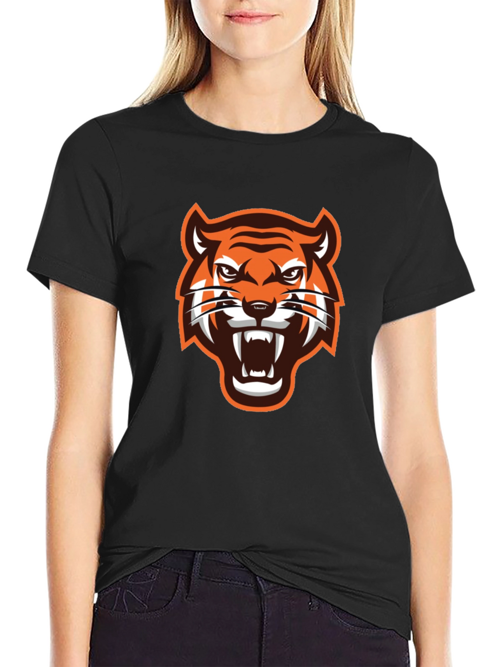 Black Tiger Graphic T-Shirt