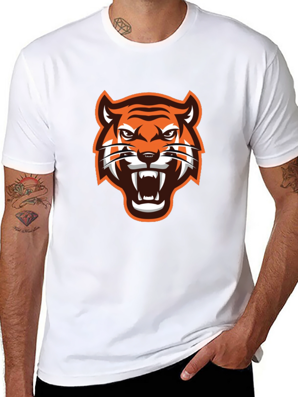 Black Tiger Graphic T-Shirt