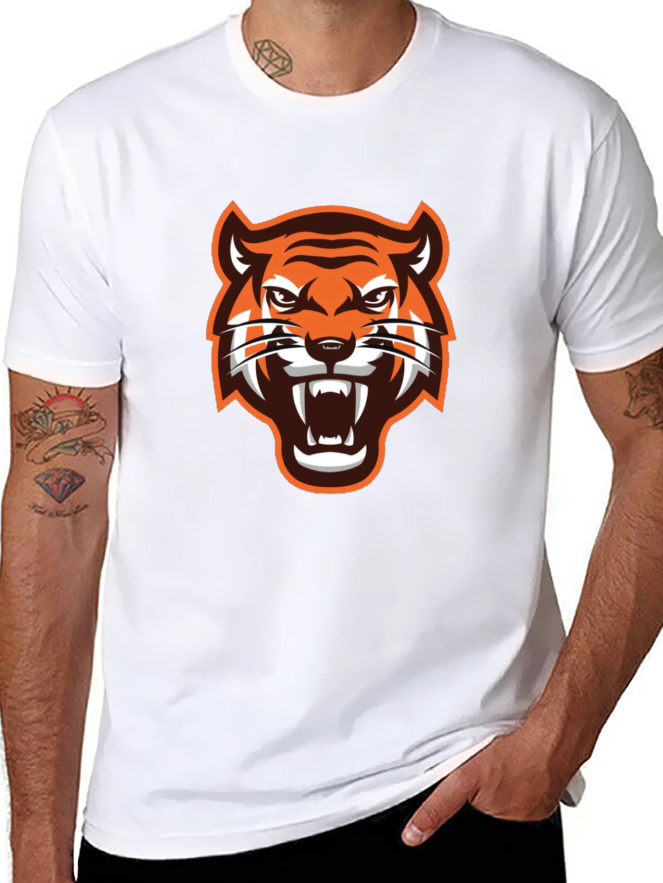Black Tiger Graphic T-Shirt