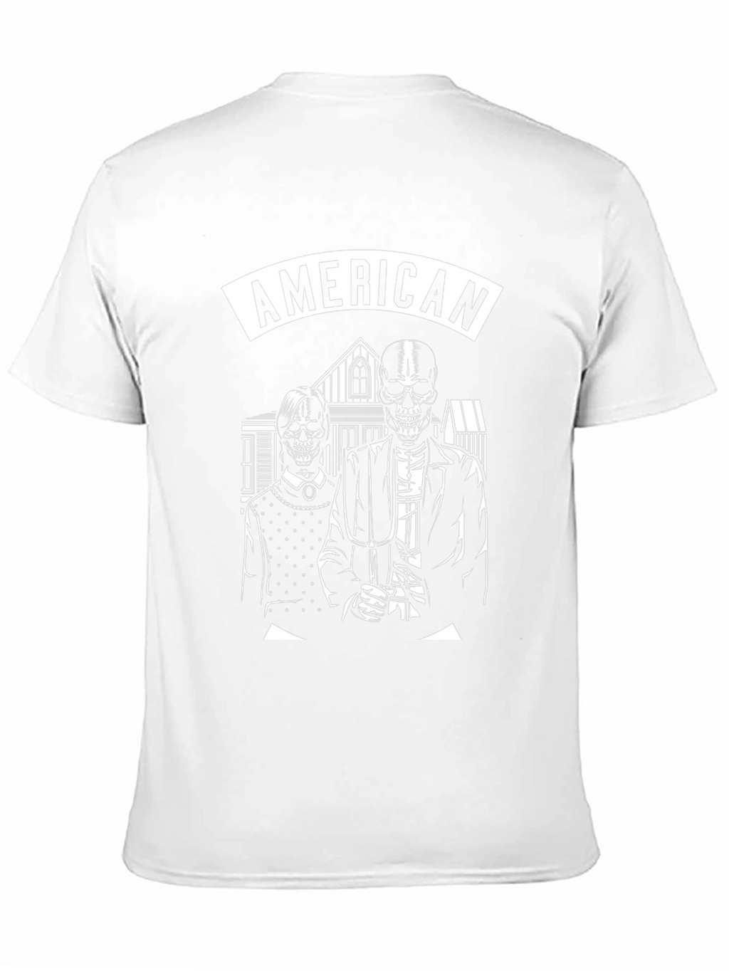 American Gothic Skeleton T-Shirt - Black