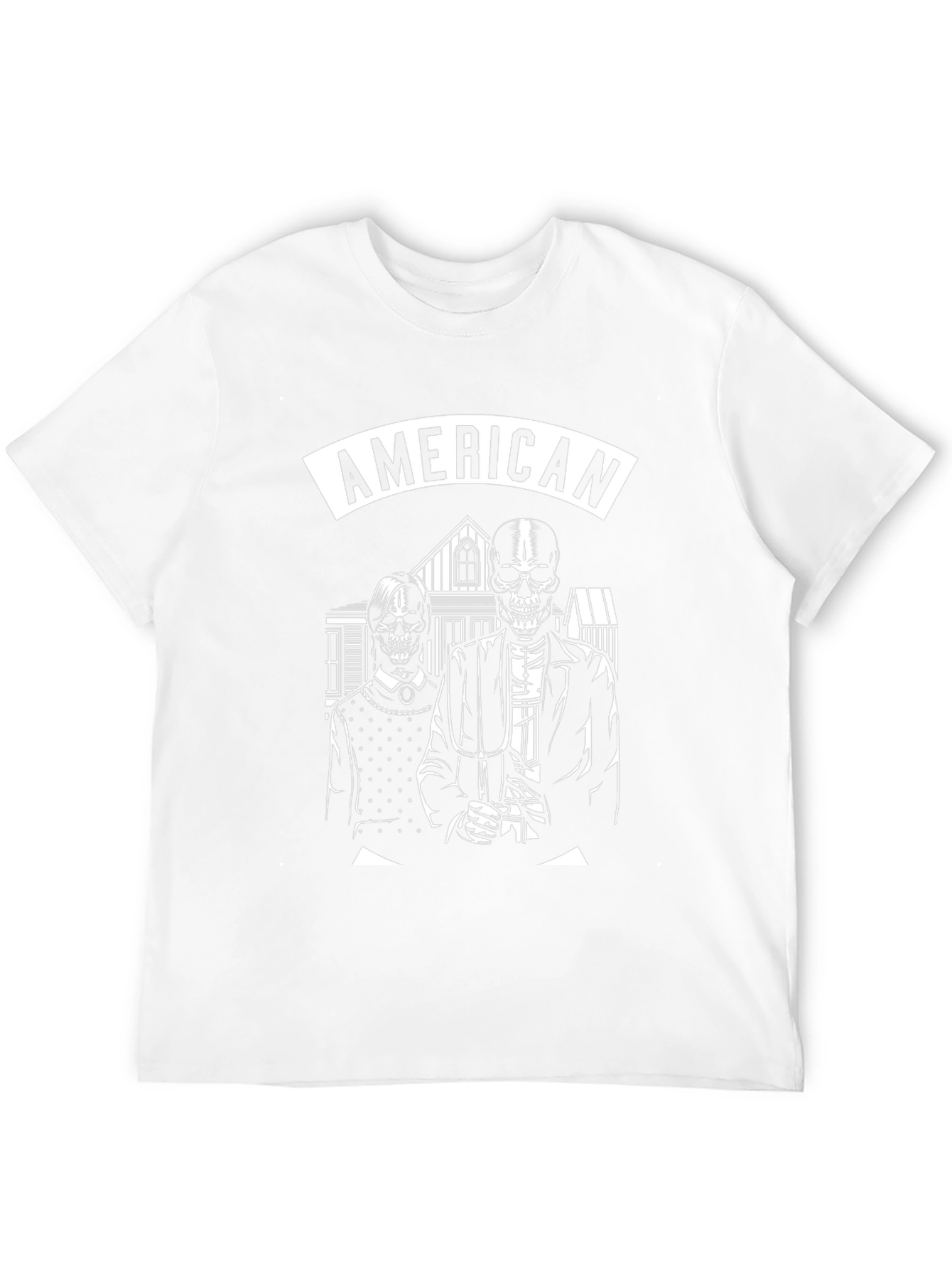 American Gothic Skeleton T-Shirt - Black