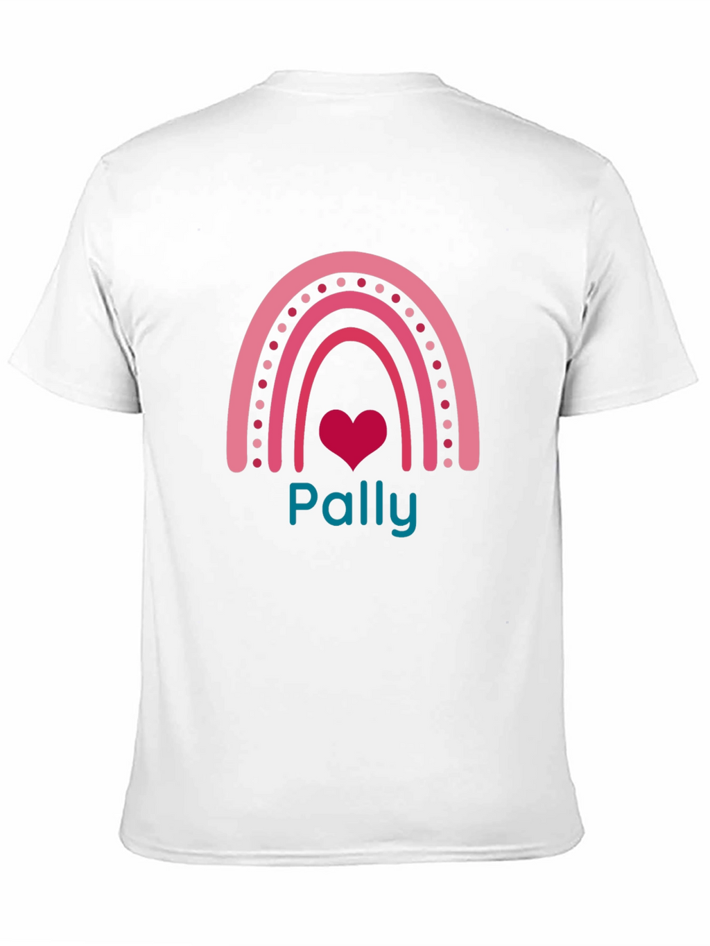 Pally Rainbow Heart Graphic Tee - Black