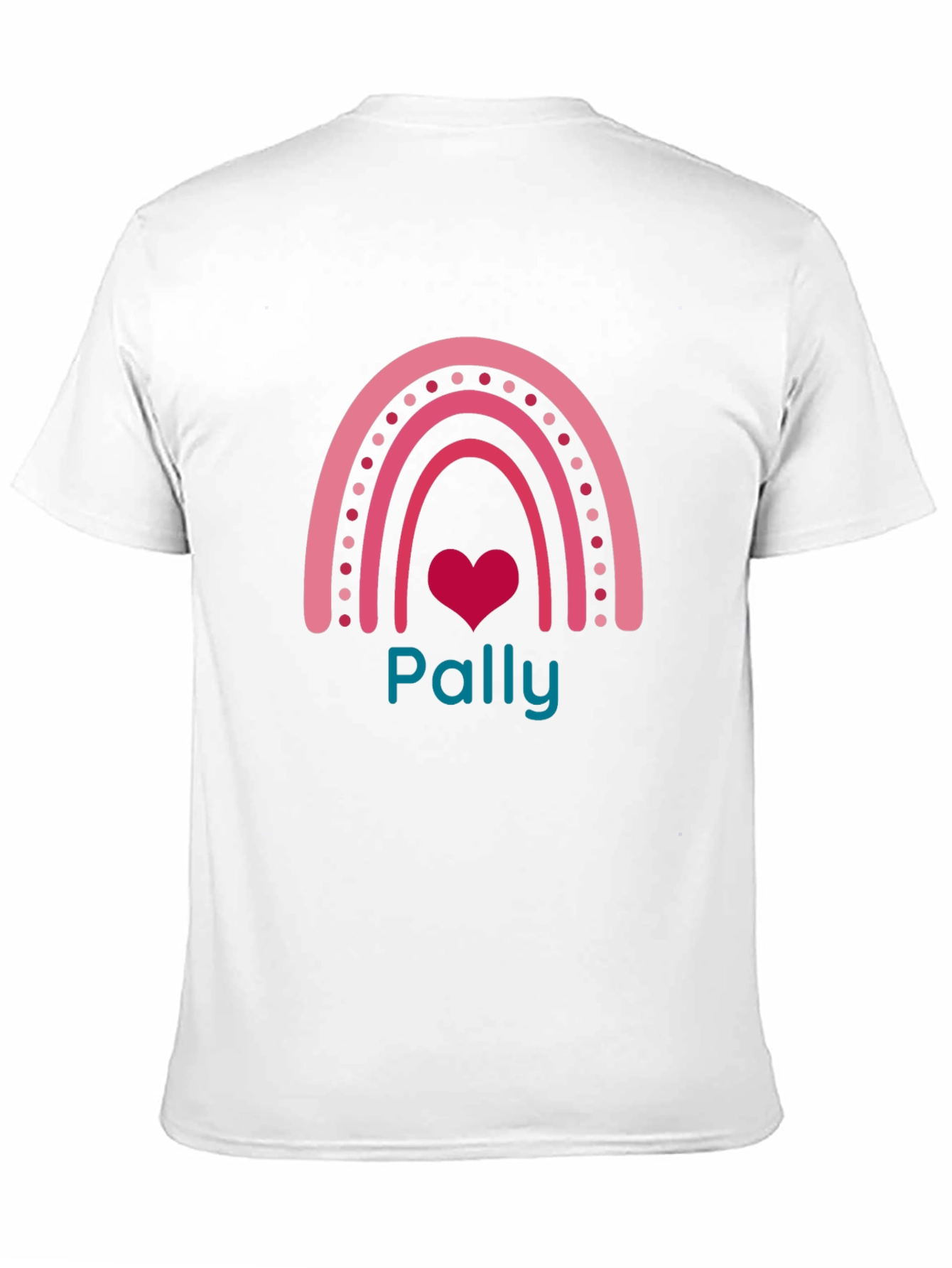 Pally Rainbow Heart Graphic Tee - Black