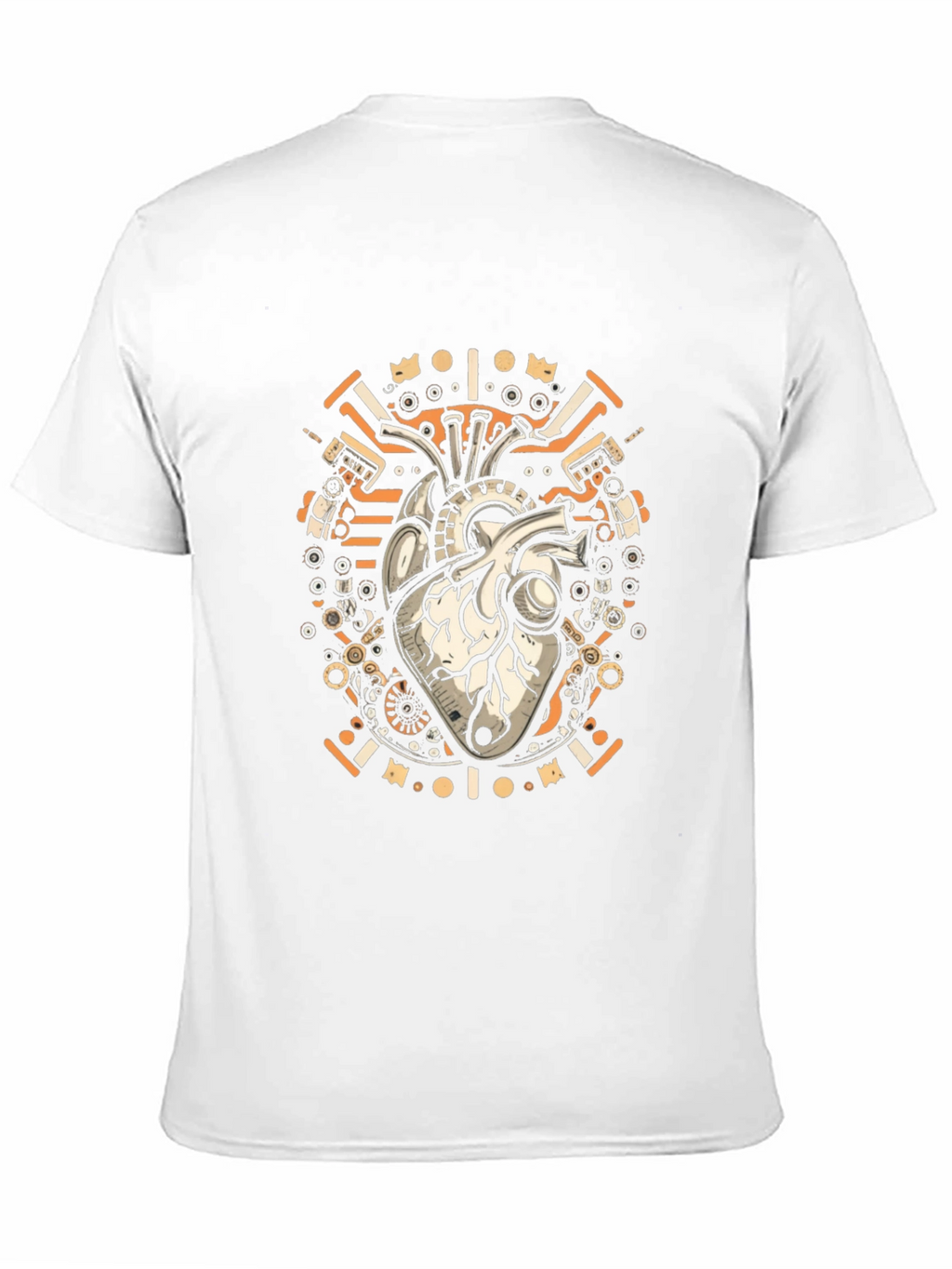 Steampunk Heart Graphic T-Shirt - Unique Anatomical Design