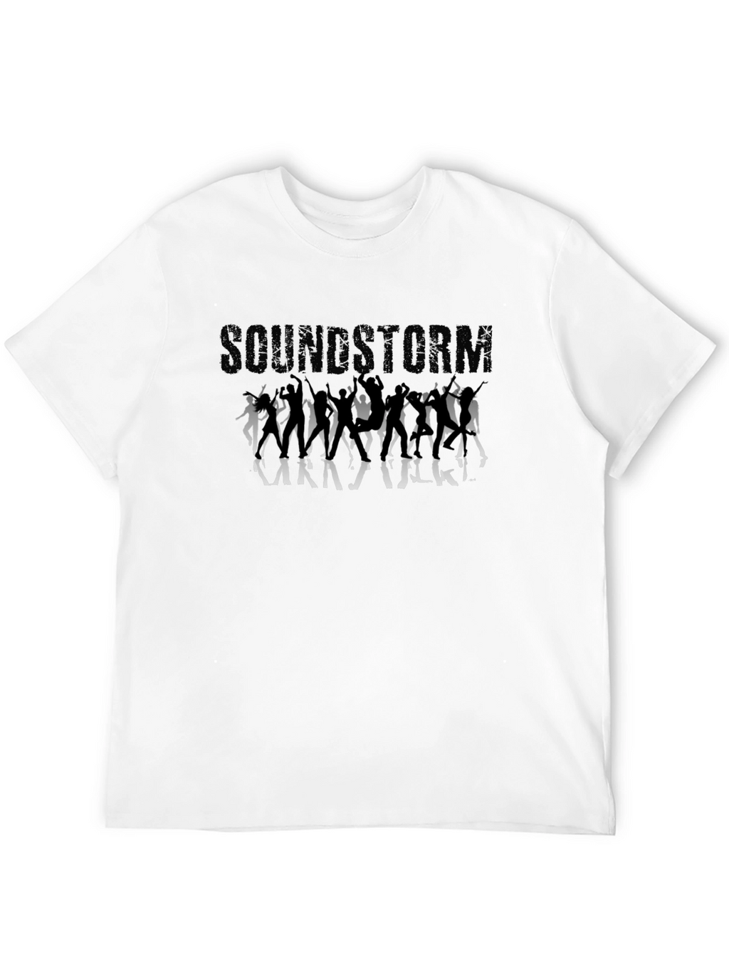 Soundstorm Graphic Tee - Black Crew Neck