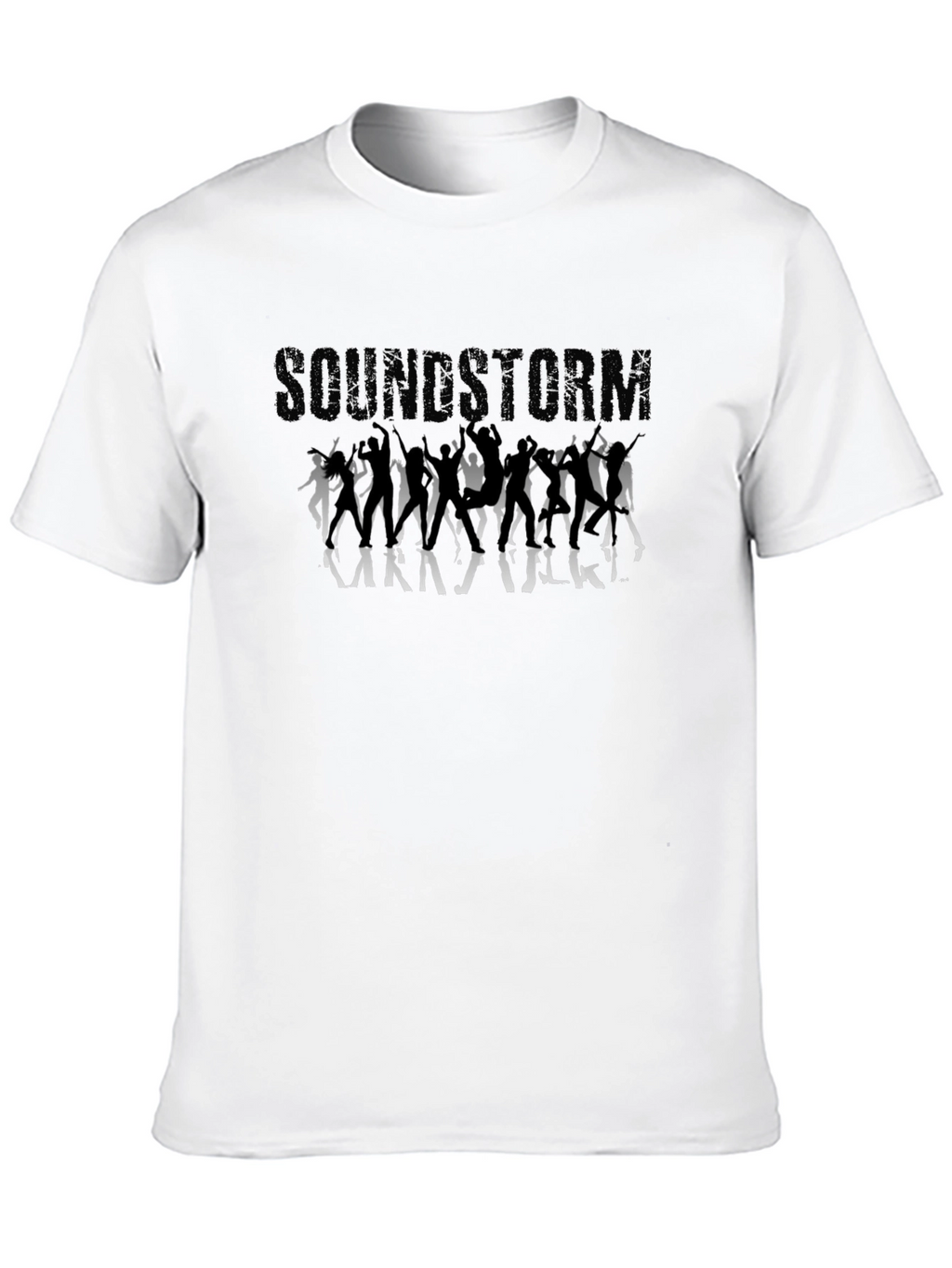 Soundstorm Graphic Tee - Black Crew Neck
