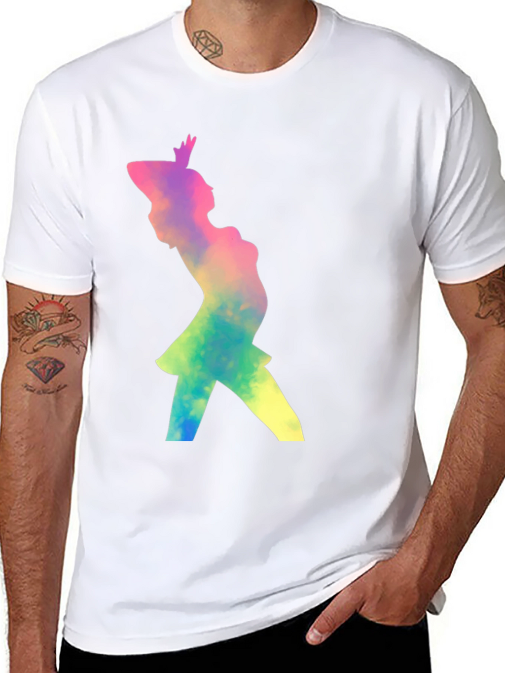 Silhouette Graphic Tee - Unisex Black T-Shirt