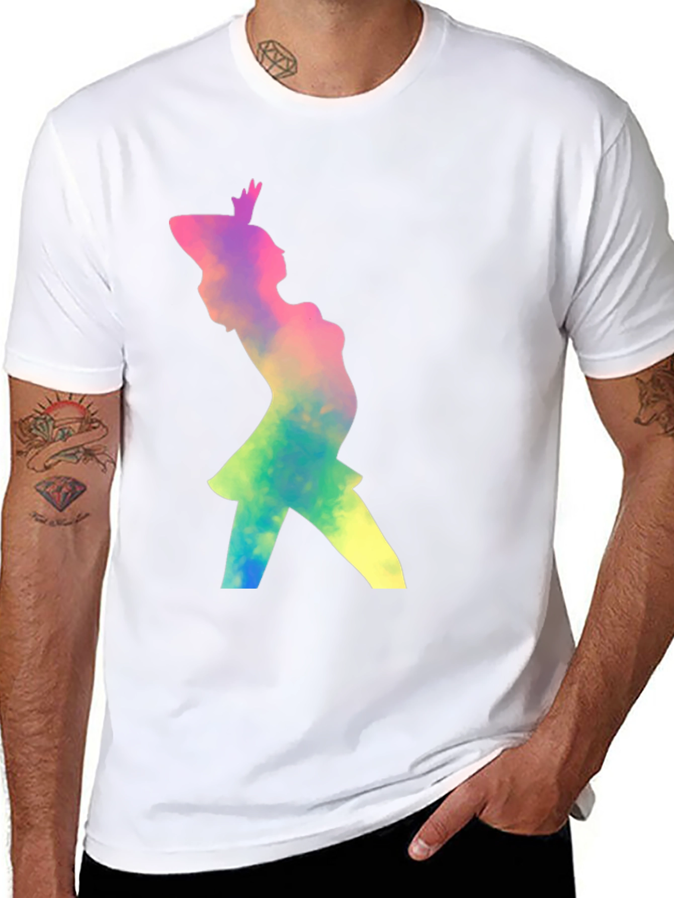 Silhouette Graphic Tee - Unisex Black T-Shirt