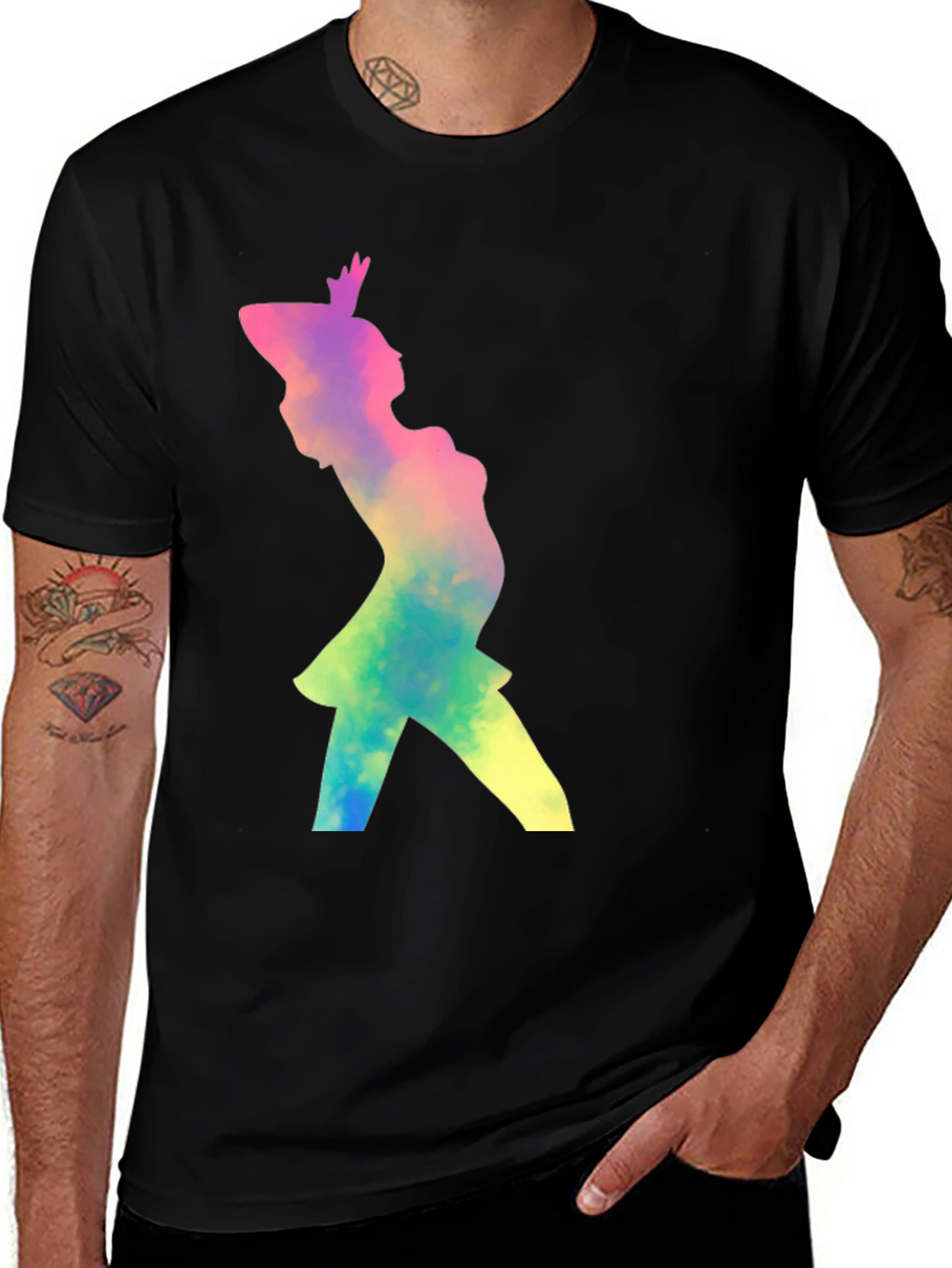 Silhouette Graphic Tee - Unisex Black T-Shirt