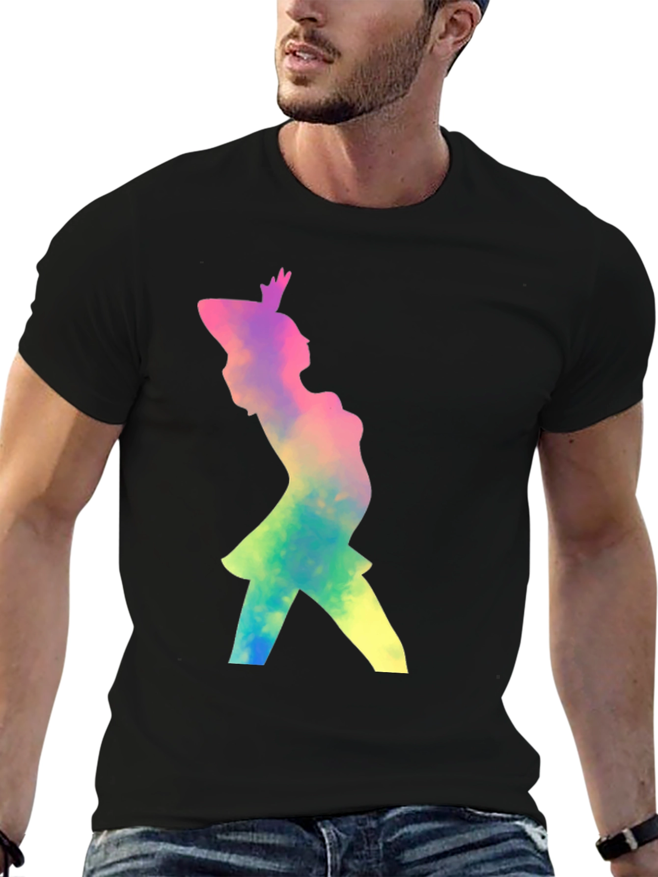 Silhouette Graphic Tee - Unisex Black T-Shirt