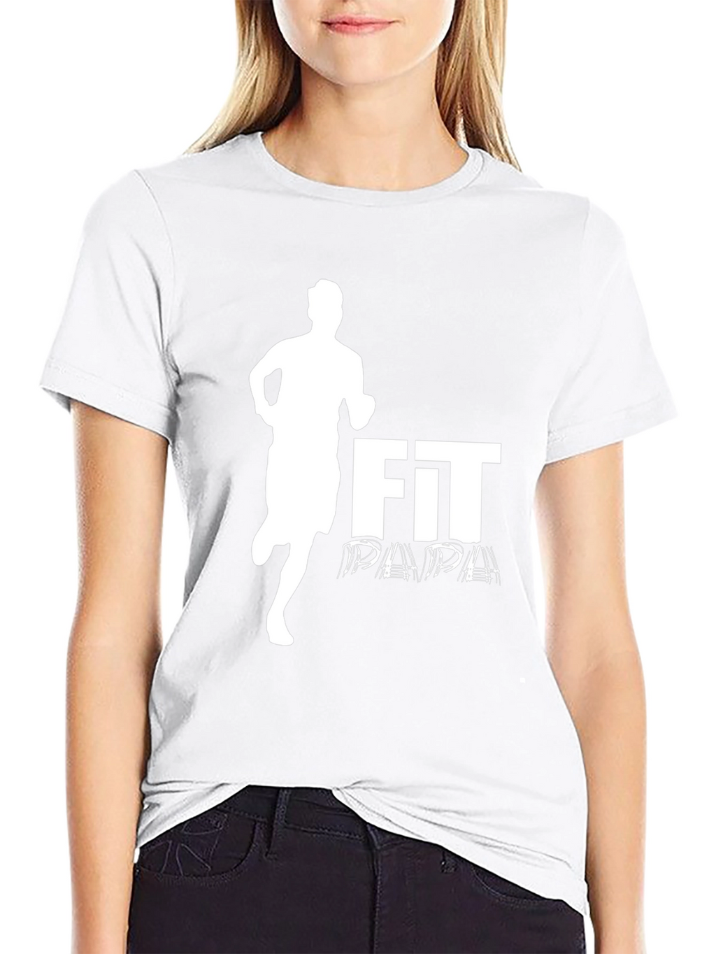 Fit Papa Graphic Tee - Black Athletic Dad Shirt