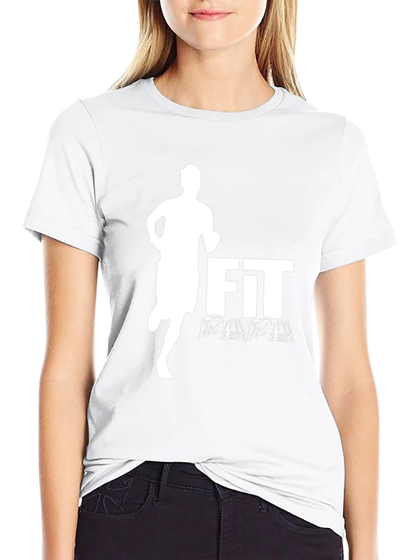 Fit Papa Graphic Tee - Black Athletic Dad Shirt