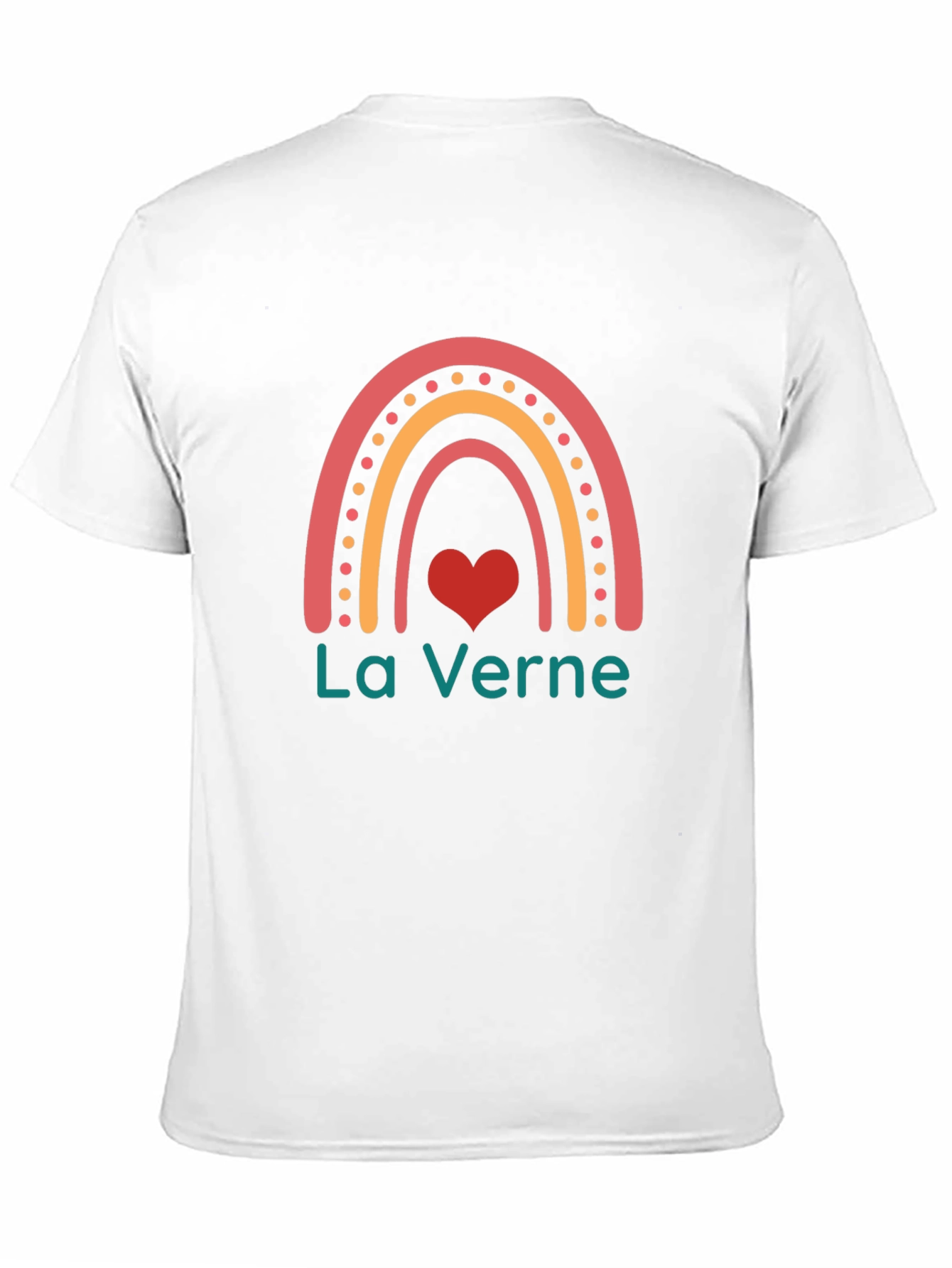 La Verne Rainbow Heart T-Shirt - Black