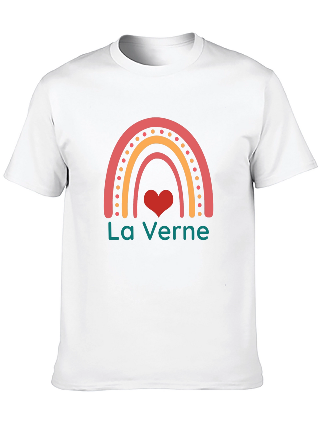 La Verne Rainbow Heart T-Shirt - Black