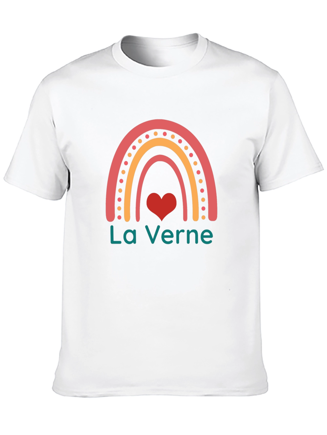 La Verne Rainbow Heart T-Shirt - Black