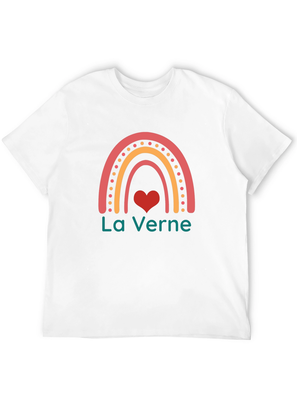 La Verne Rainbow Heart T-Shirt - Black