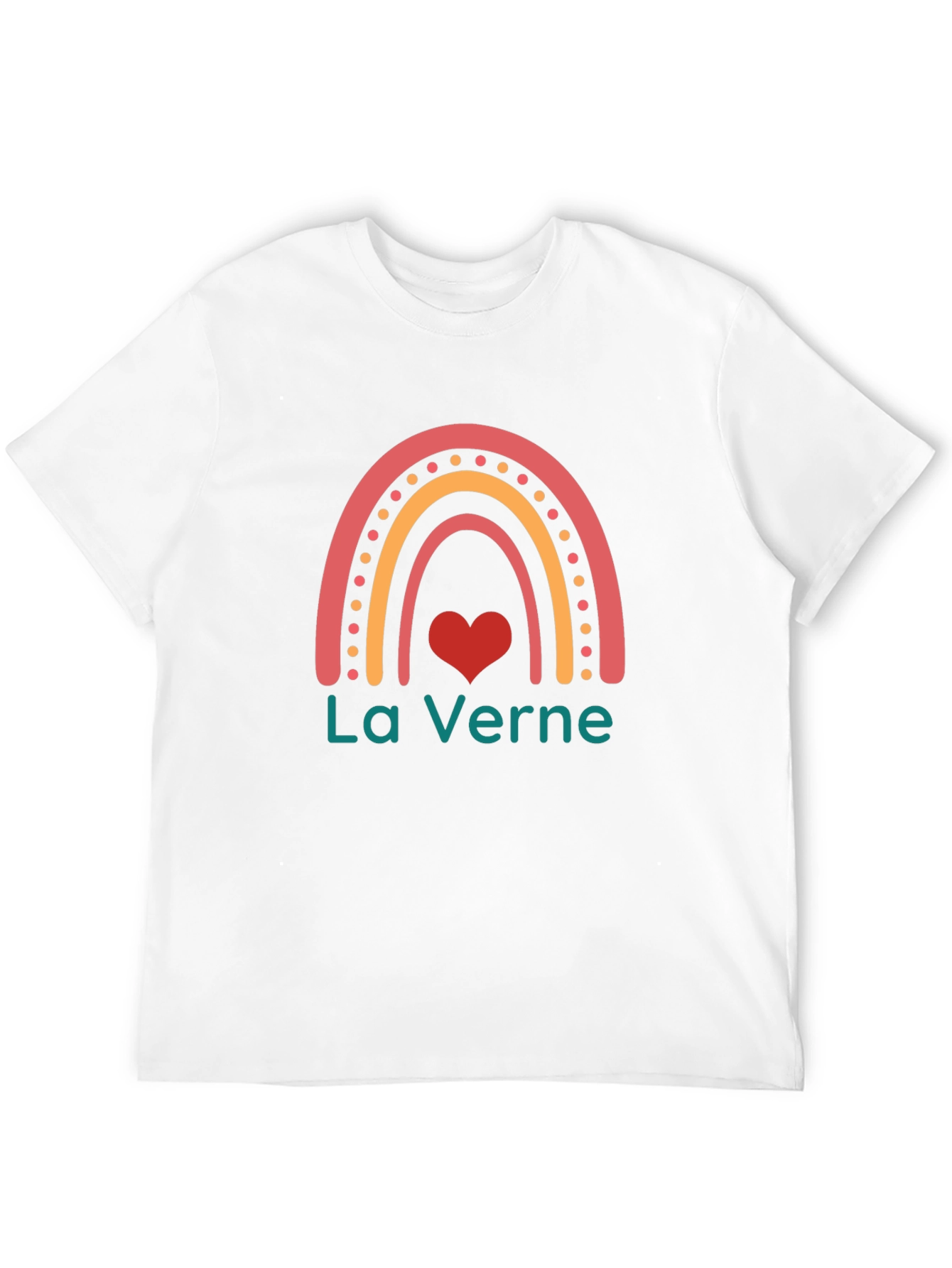 La Verne Rainbow Heart T-Shirt - Black