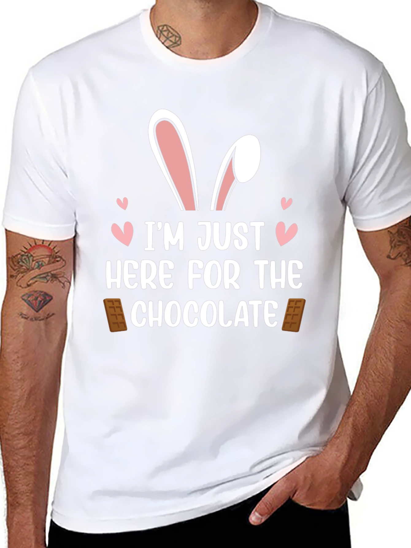 Im Just Here For The Chocolate Easter T-Shirt