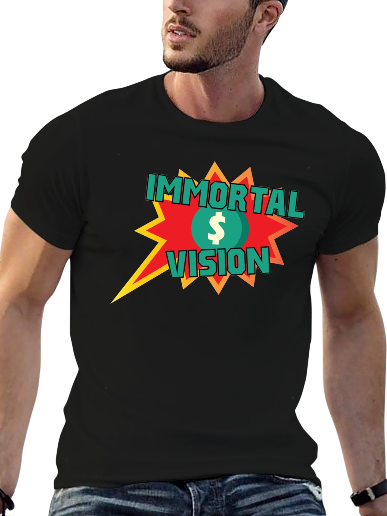 Immortal Vision Graphic T-Shirt - Black