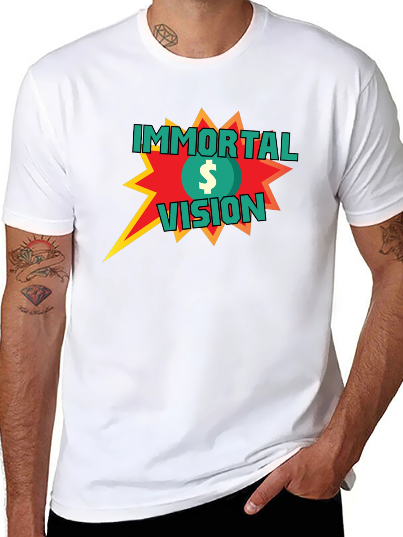 Immortal Vision Graphic T-Shirt - Black