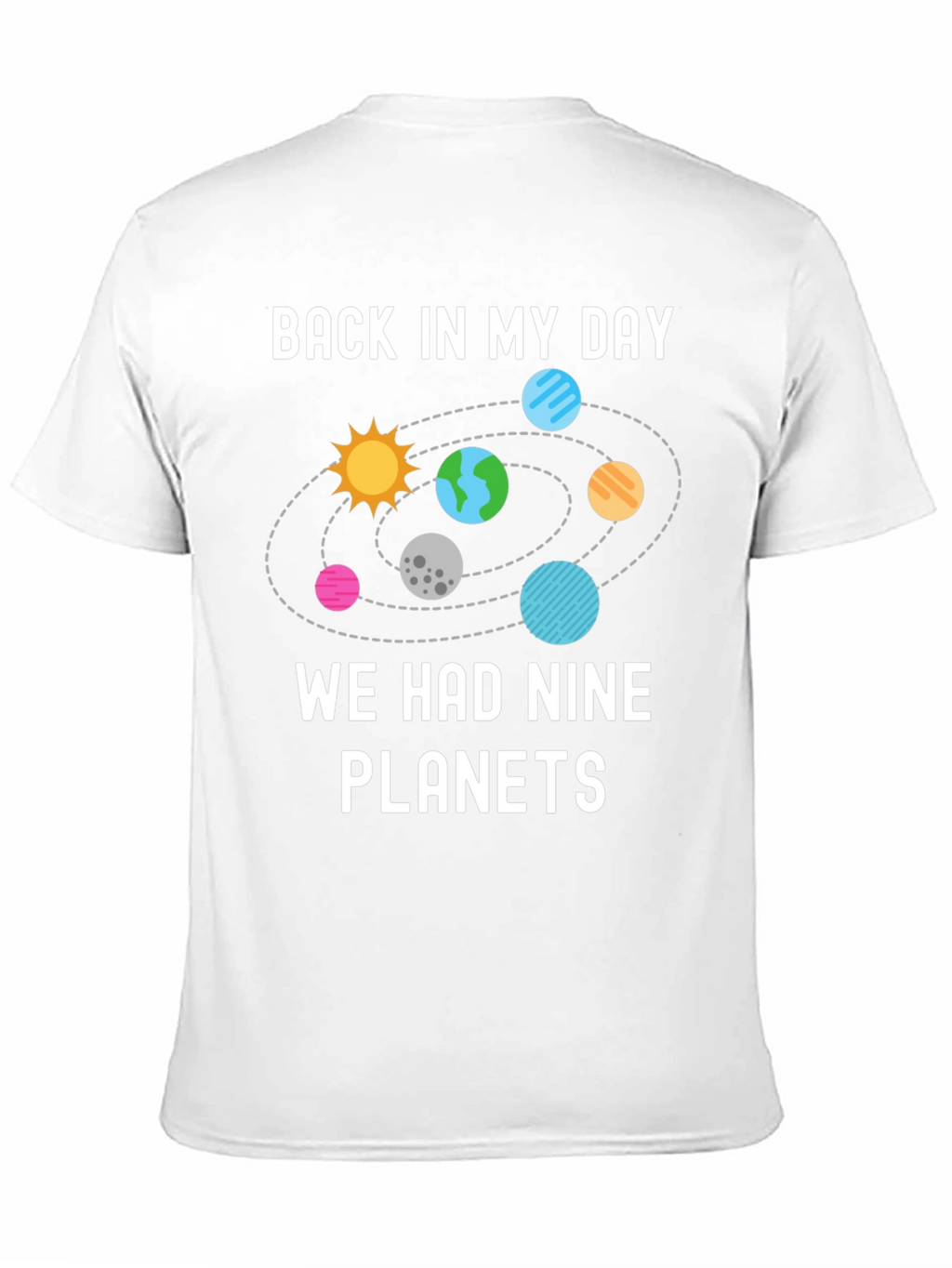 Nine Planets T-Shirt - Retro Astronomy Tee