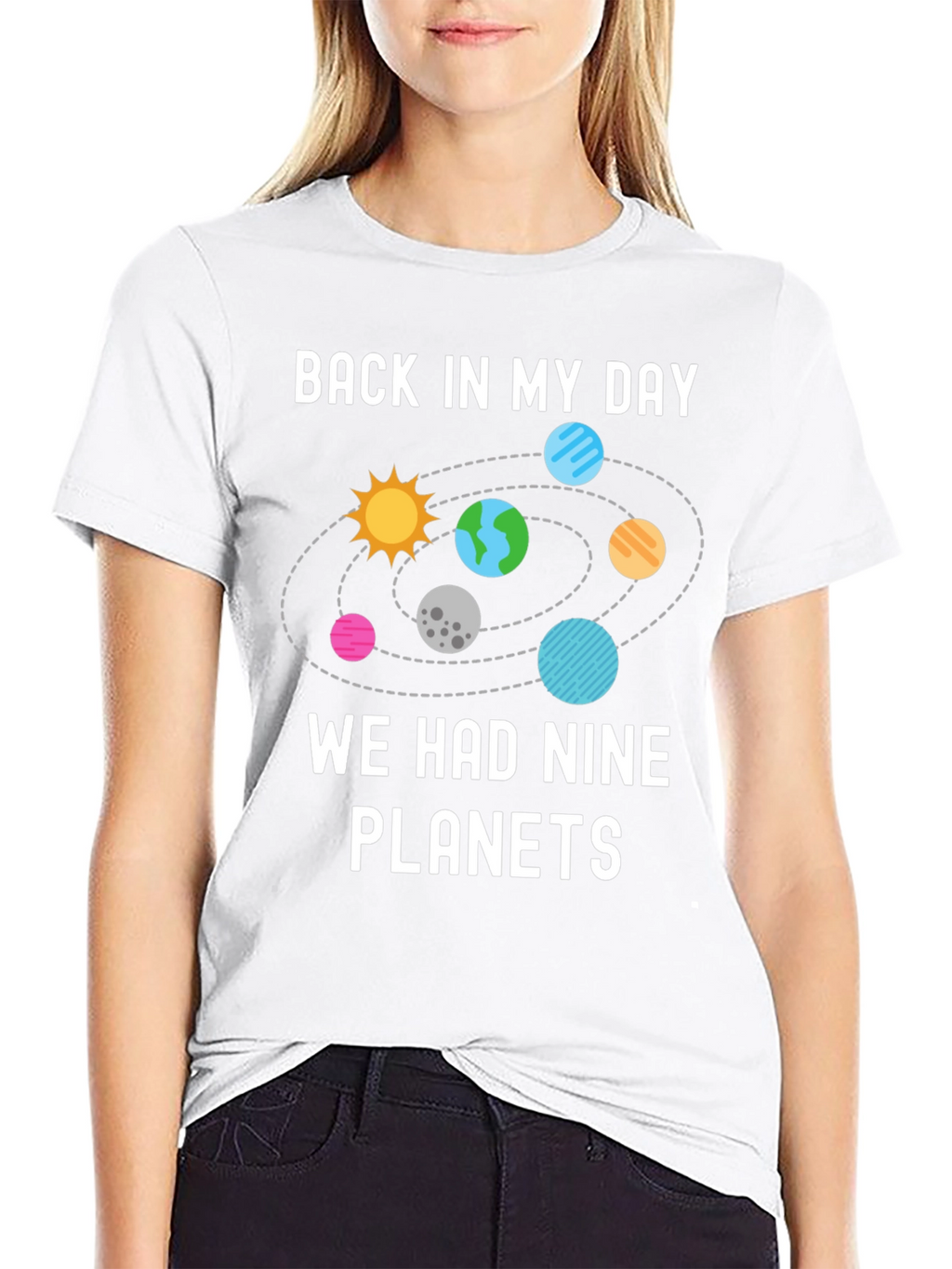 Nine Planets T-Shirt - Retro Astronomy Tee