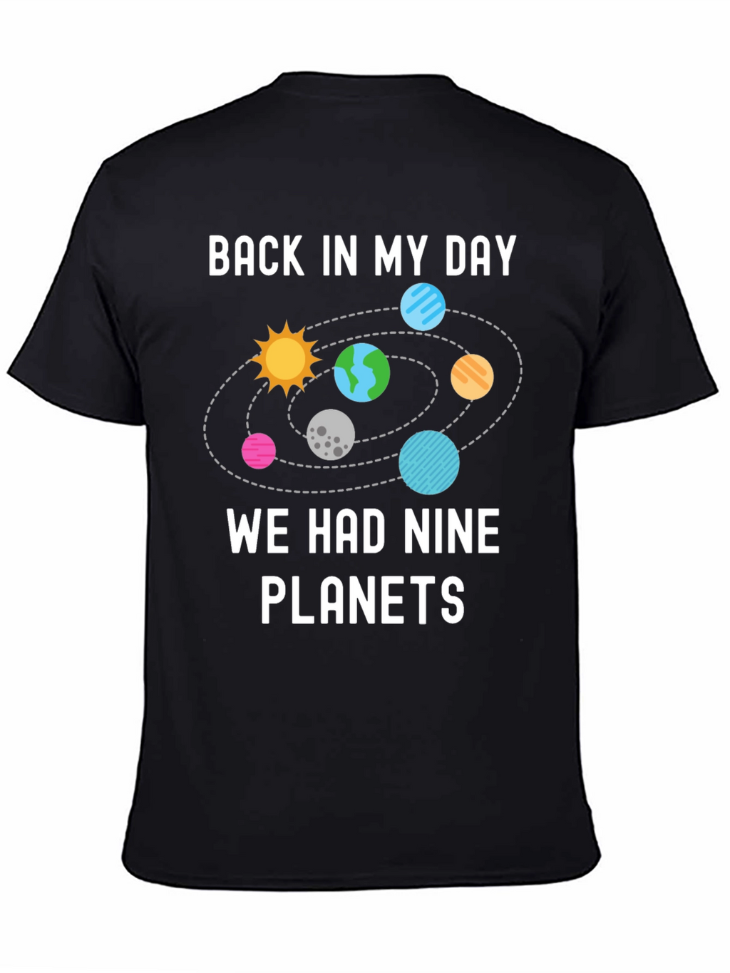 Nine Planets T-Shirt - Retro Astronomy Tee